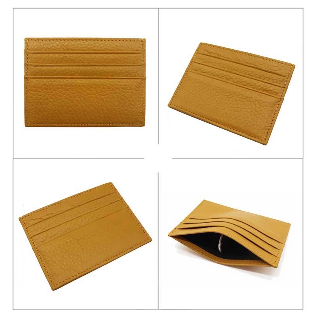 Genuine Leather Slim Card Case Wallet 1