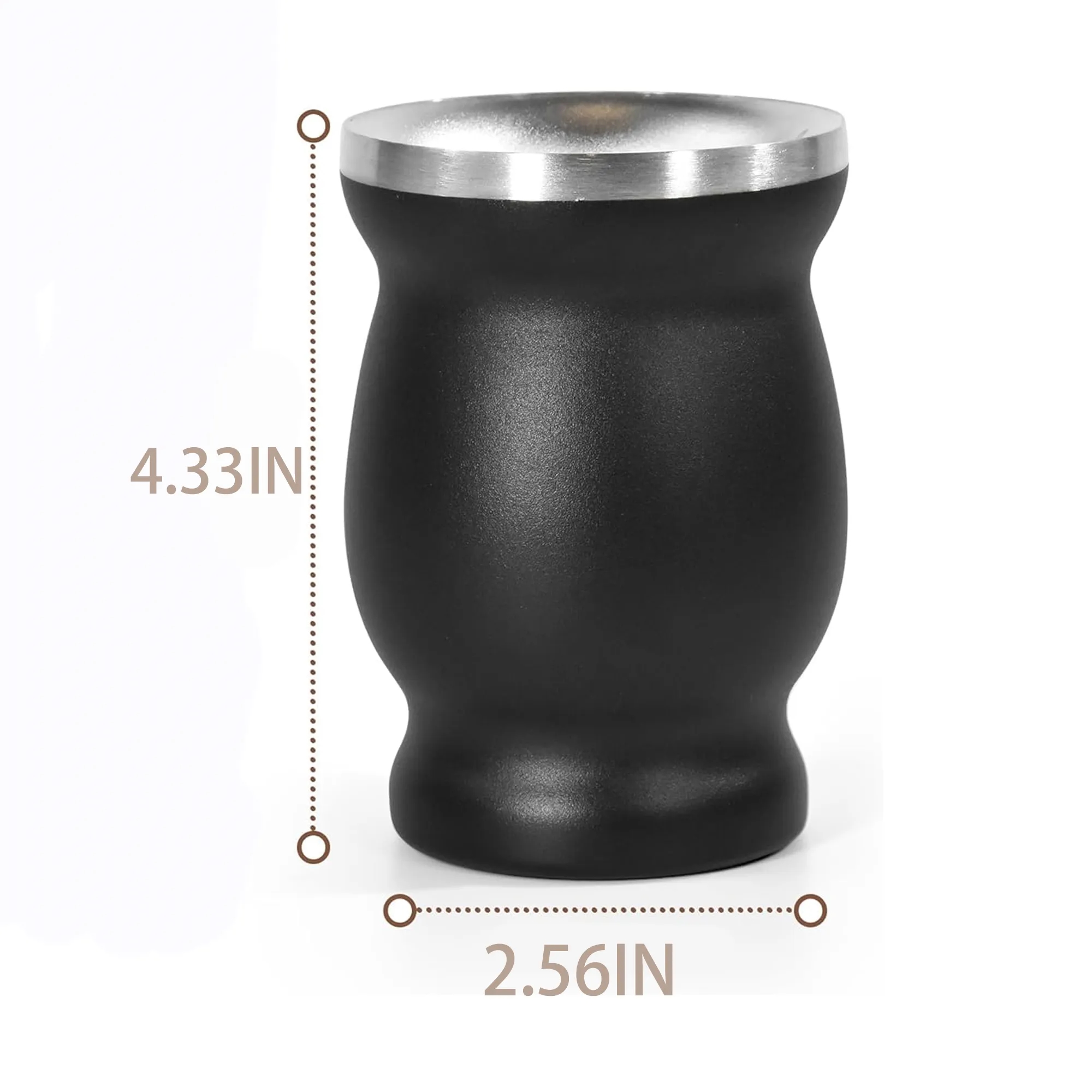 8oz Stainless Steel Yerba Mate Cup 1