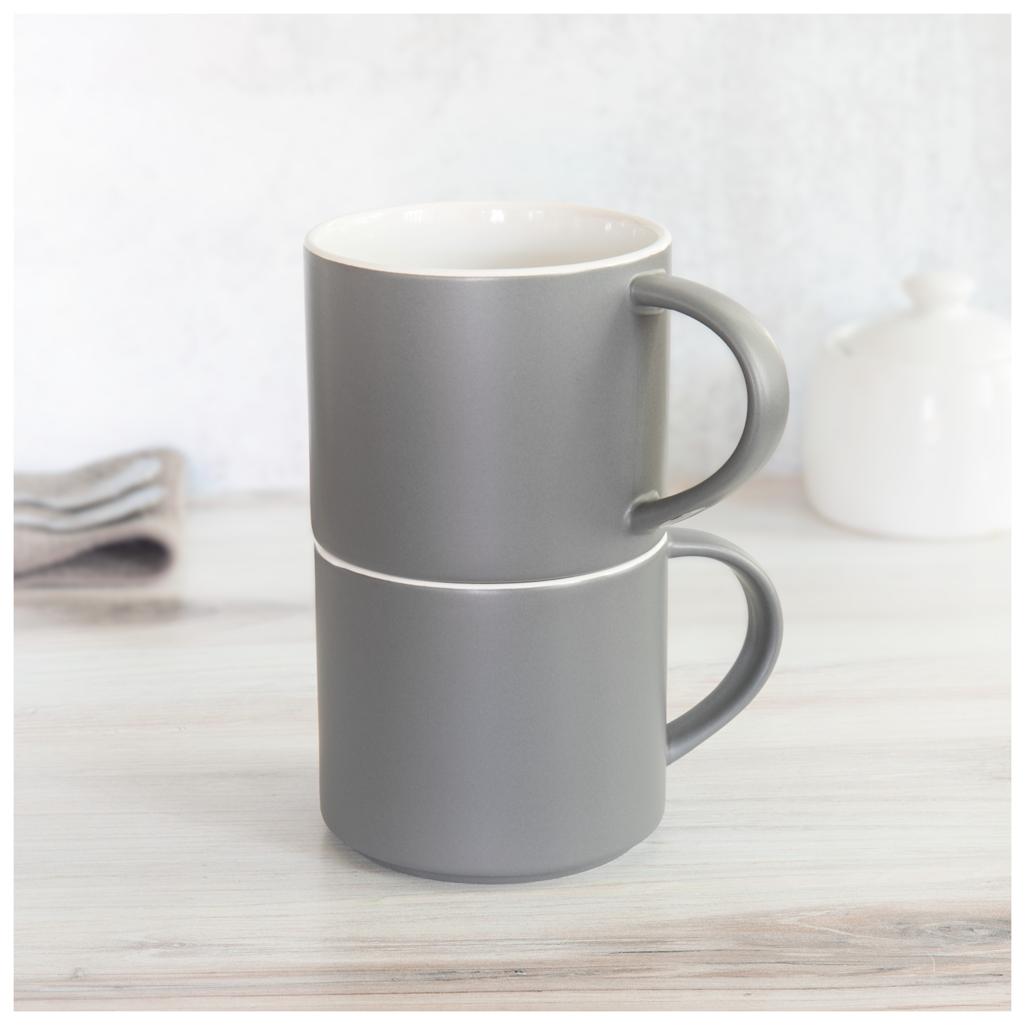 16 oz monaco mug matte storm gray
