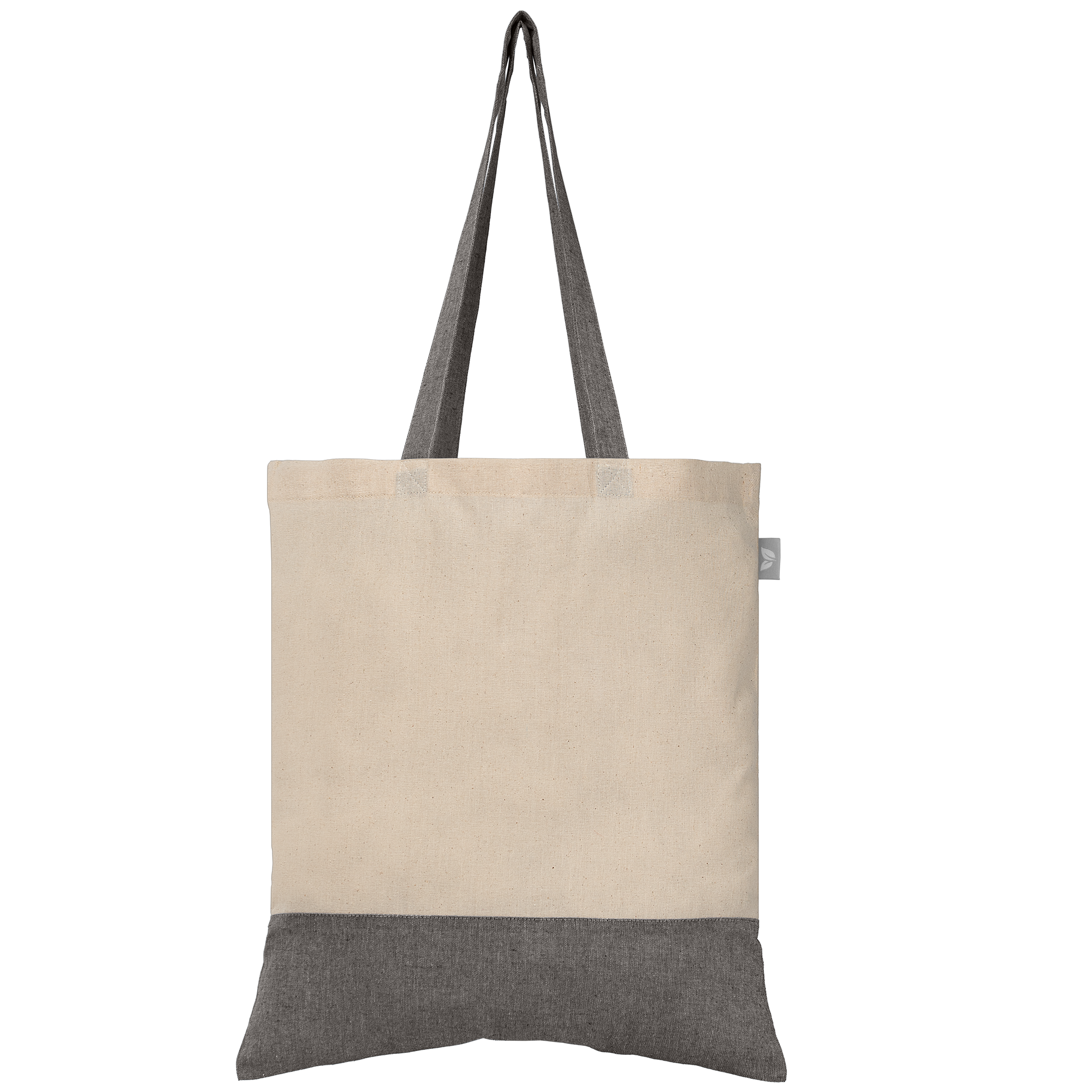 Quebec - 5 oz. Two-Tone Recycled Cotton Tote 2