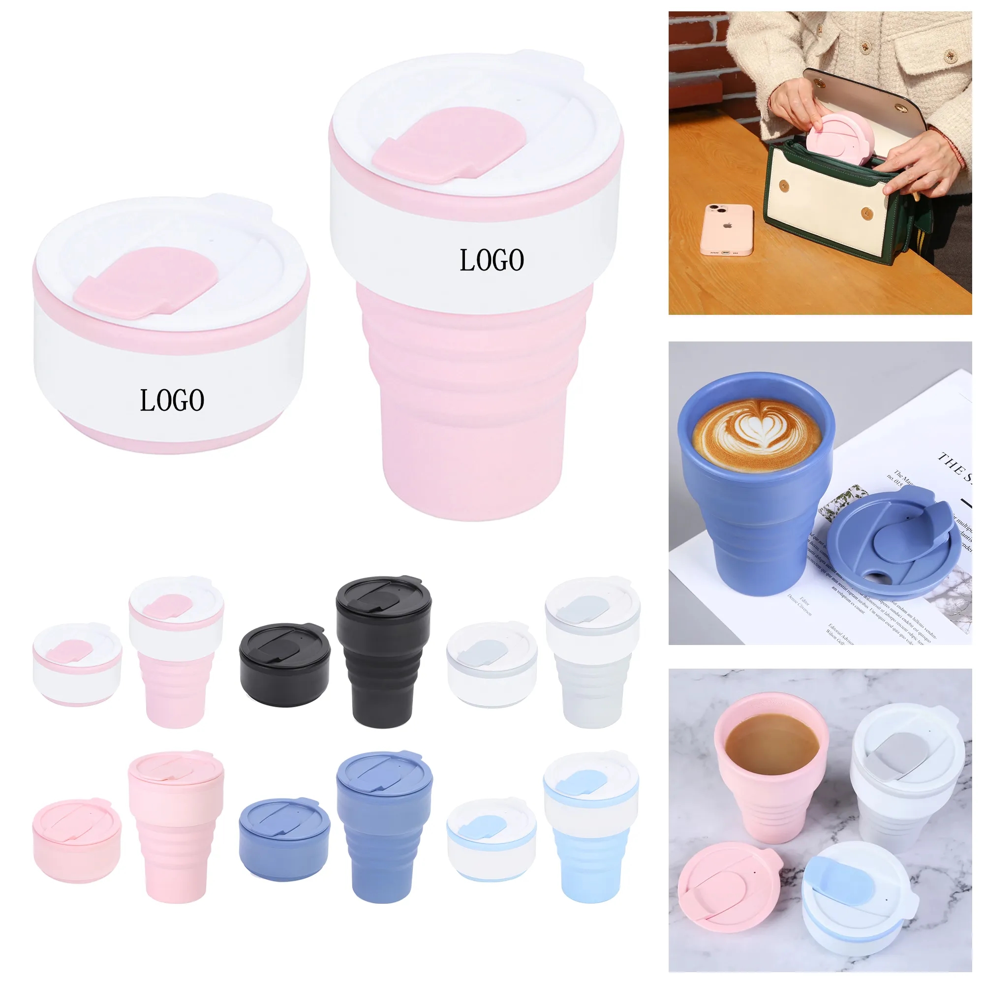 Collapsible Water Cup 12oz 3