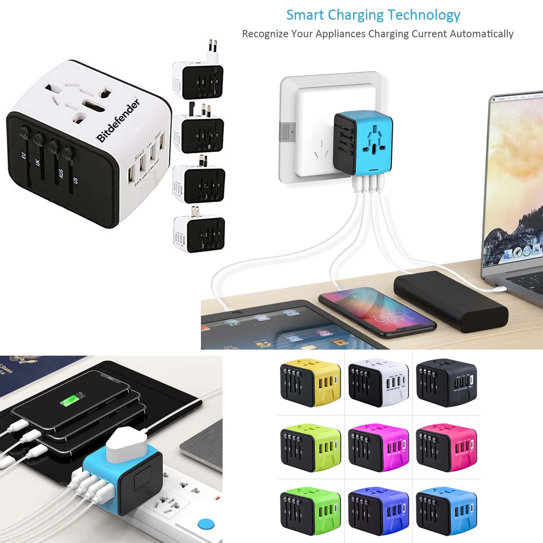 iBank ® Universal Travel Adapter, International Power Adapter 2