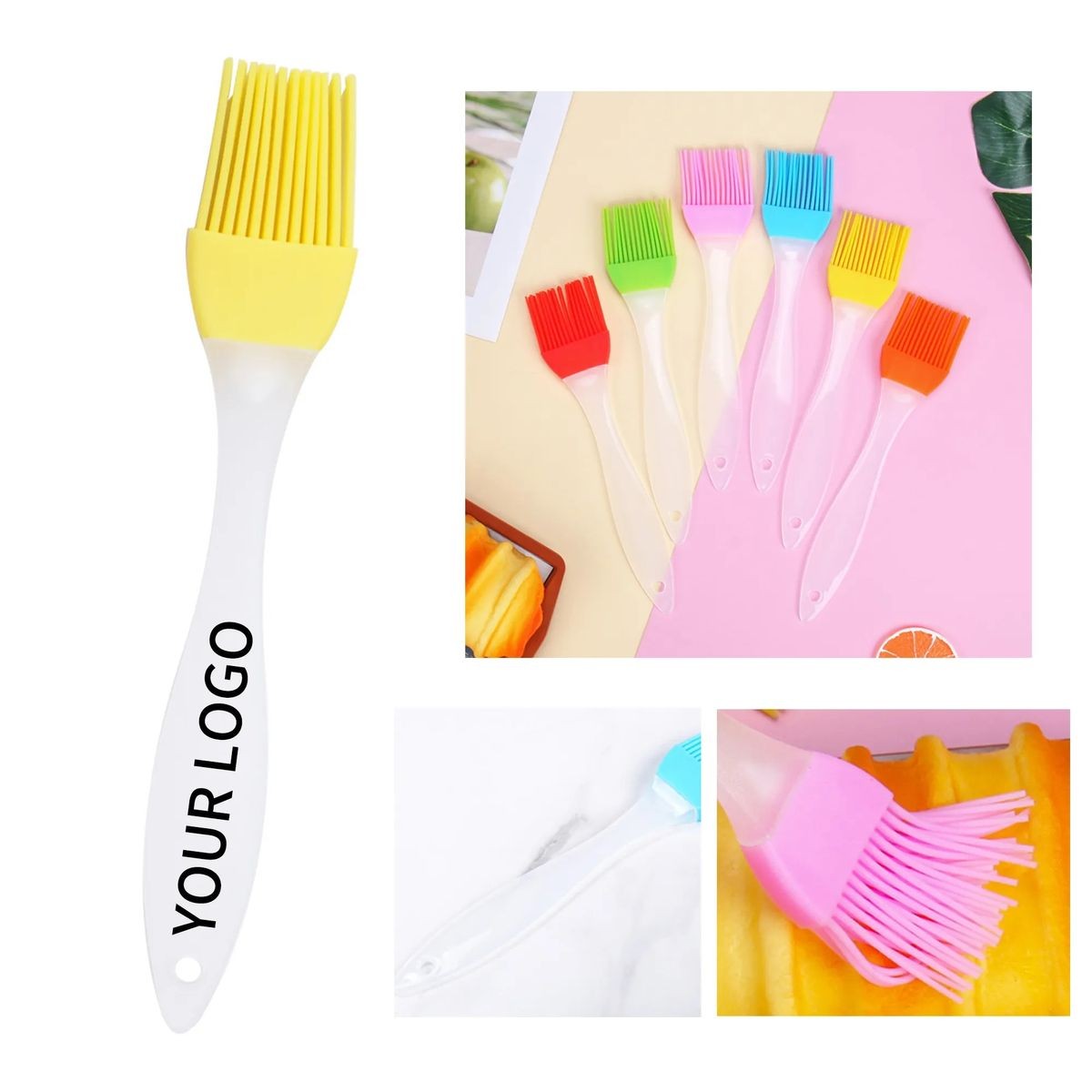 Kitchen Brush with Silicone Bristles 7