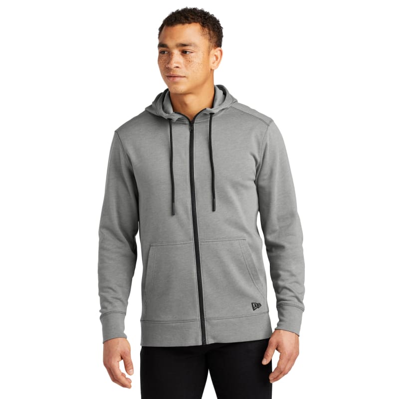 New Era Tri-Blend Fleece Full-Zip Hoodie, custom hoodie or sweatshirt with logo imprint 2