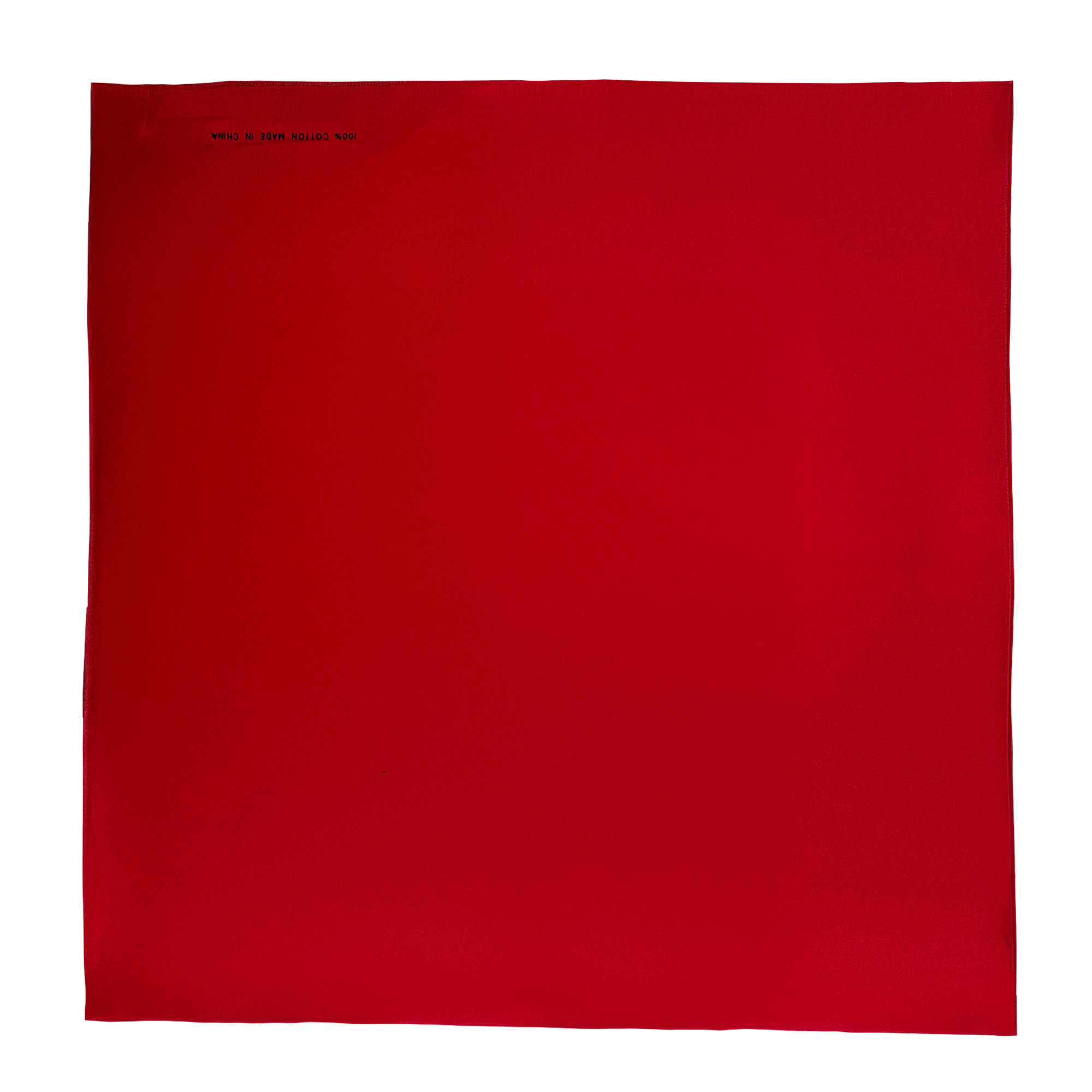 Solid Red 22" x 22" Cotton Bandana 3