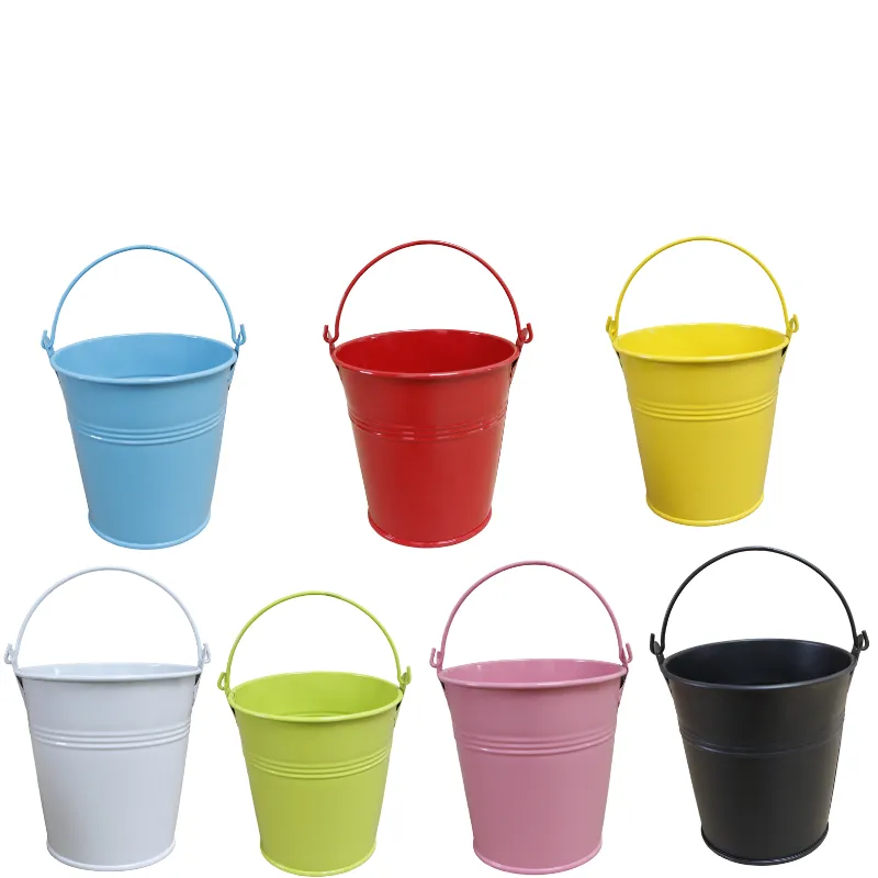 A Small Iron Bucket For Storing Tools 4