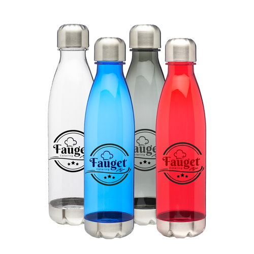 Cola-shaped Plastic Water Bottle - Steel Cap, 25 oz. 10