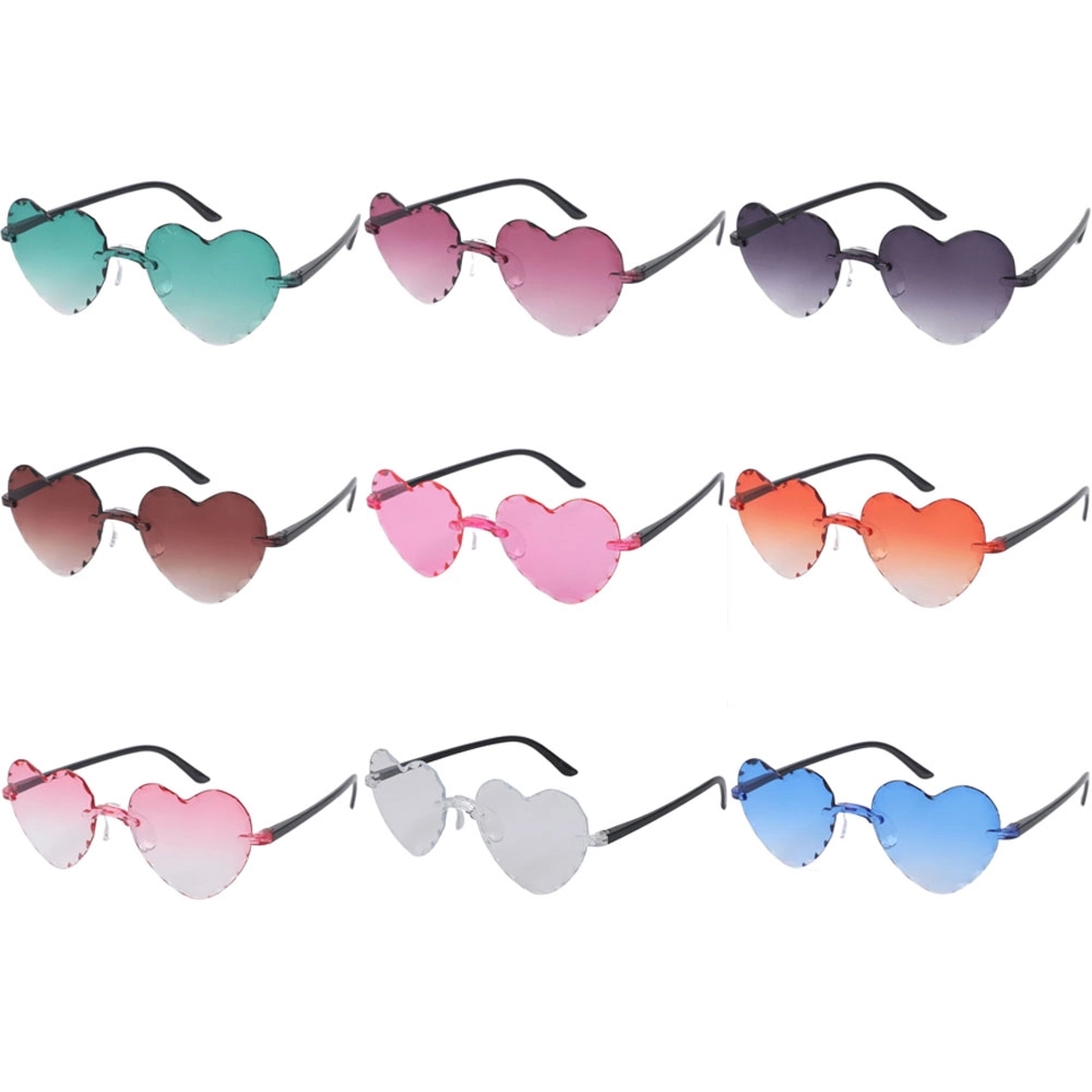 Rimless Heart Shaped Sunglasses 1