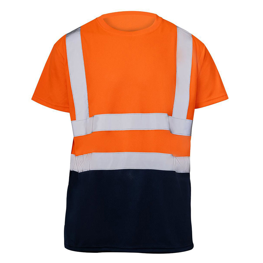 VISIPRO Short Sleeve Reflective Colorblock Safety T-Shirt - 1