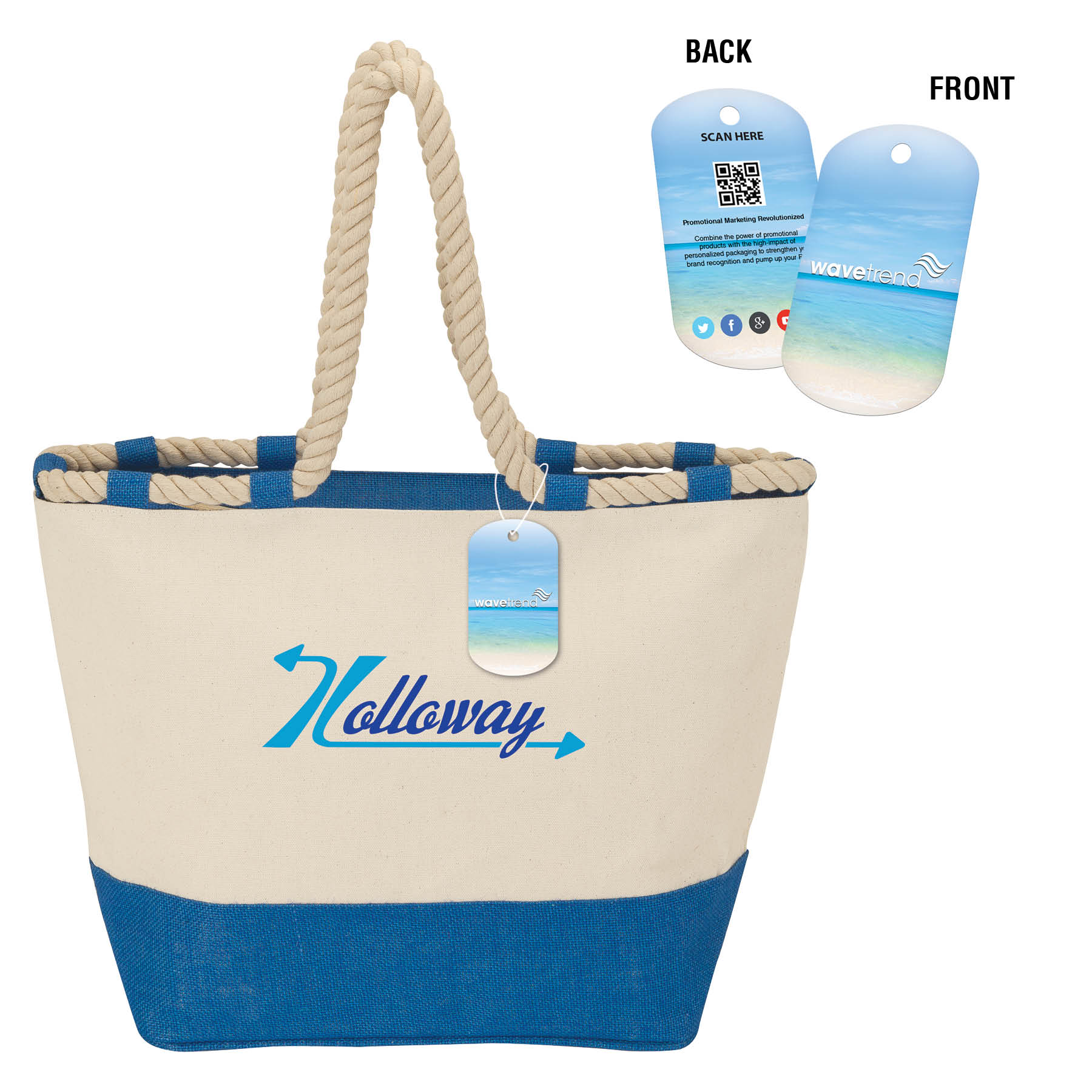 Barcelona Canvas & Jute Tote 7