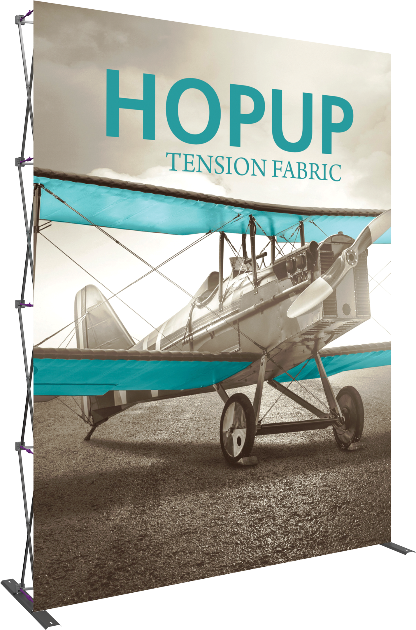 Hopup 8ft Extra Tall Straight Display & Front Graphic