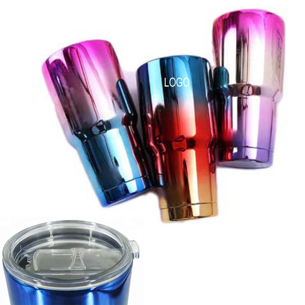Stainless Steel Double Wall Vacuum Tumbler with Lid 30oz 1