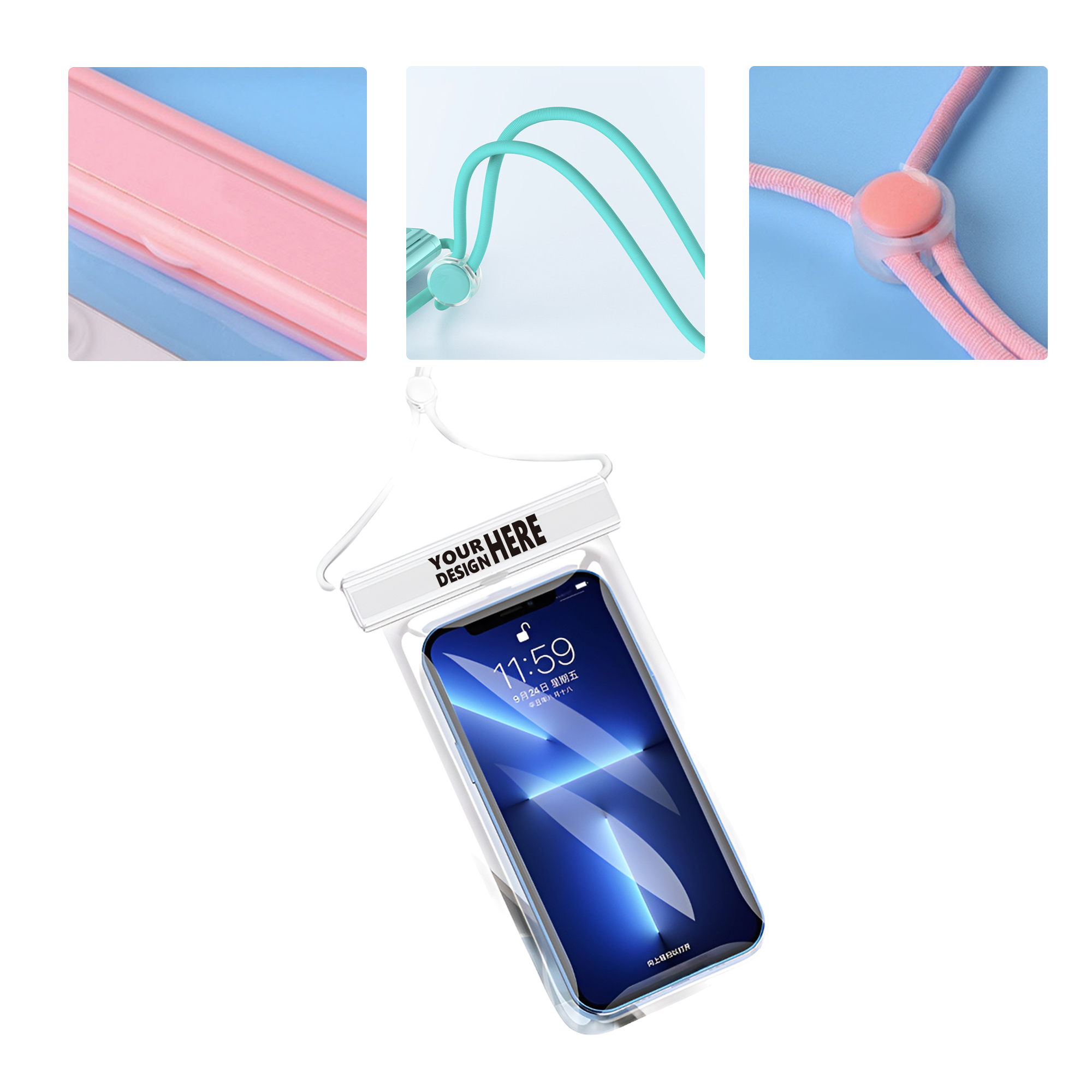 MOQ50 Custom Swimming Diving Phone Waterproof Pouch 2