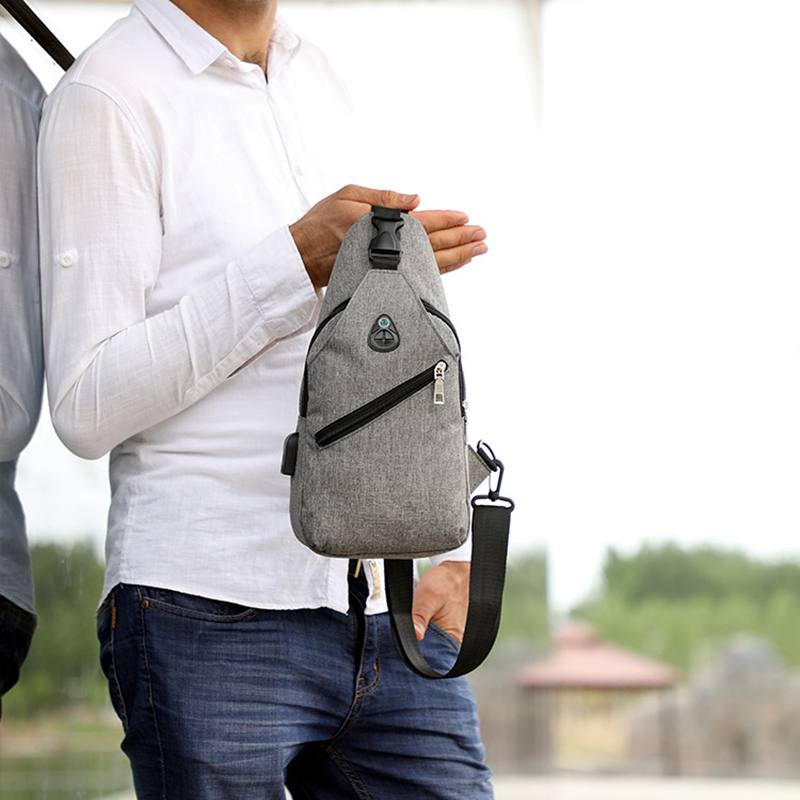 Casual Sling Backpack with USB Port 4