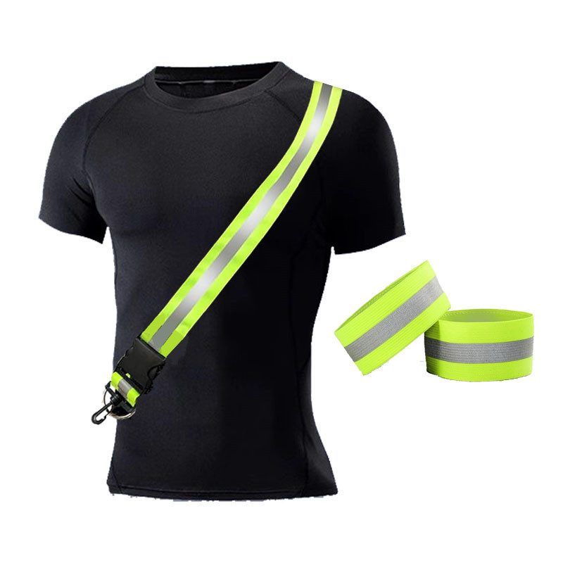 Reflective Safety Shoulder and Arm Straps Set 2
