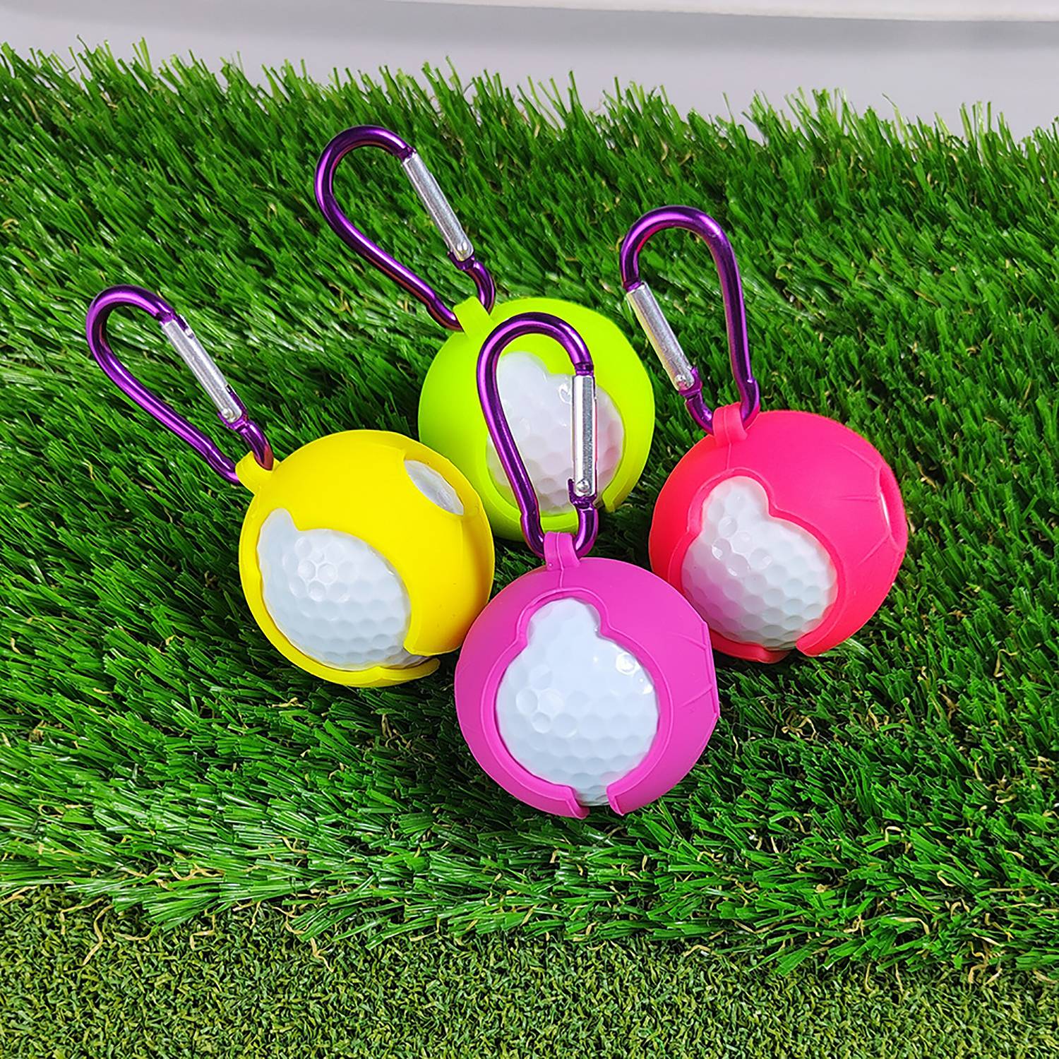 Golf Ball Silicone Protective Sleeve With Hook 12