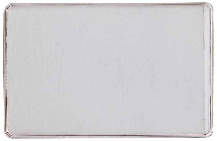 Clear Vinyl Credit Card Sized Sleeve (Short Side Opening) 2