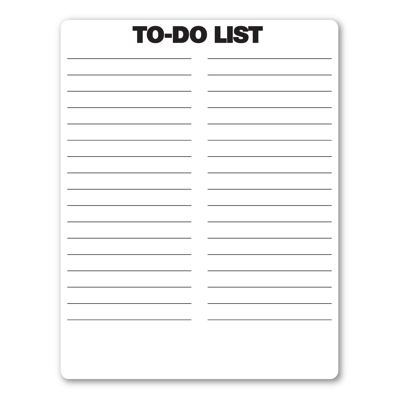 Memo Board Magnet - 8.5" x 11" - 20 mil