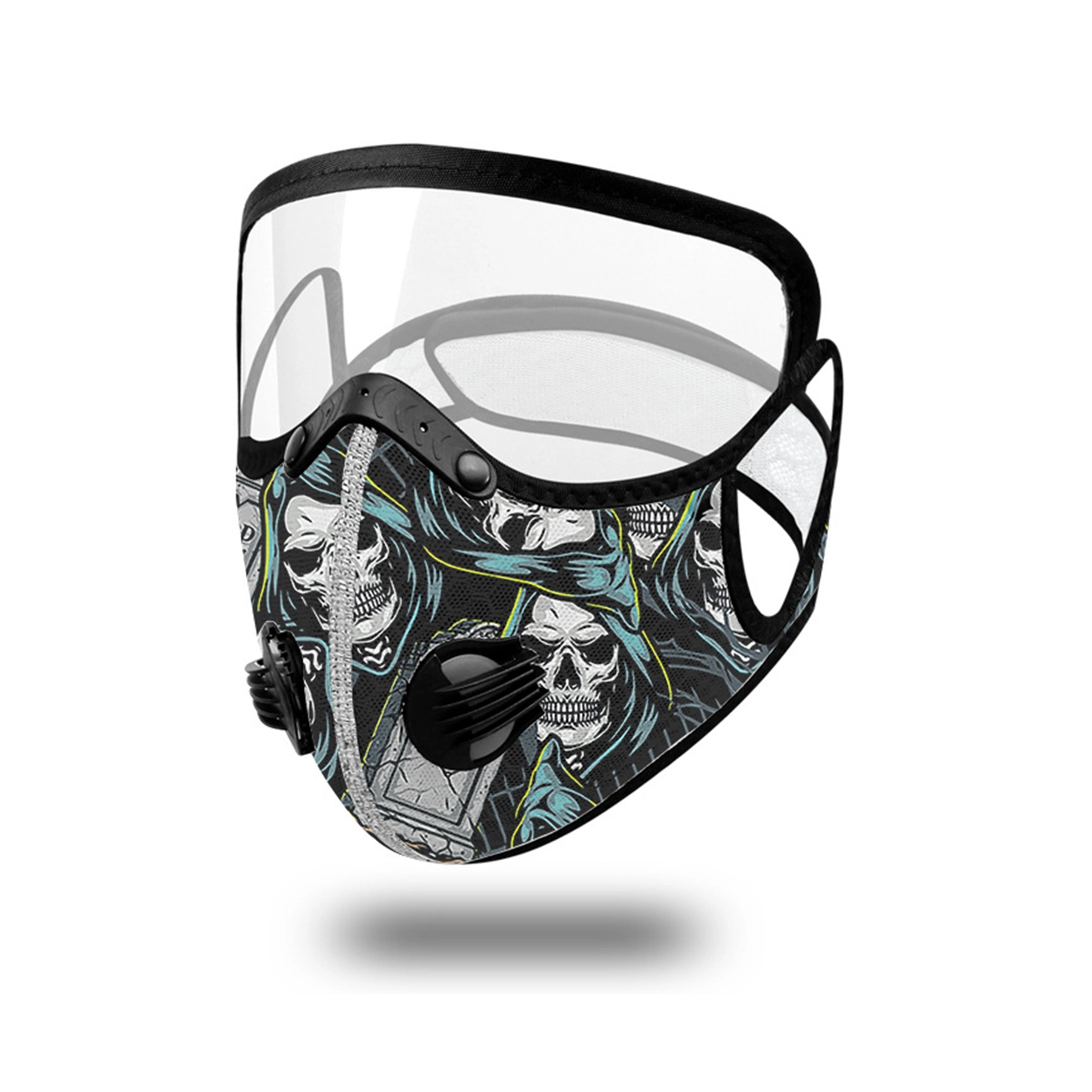 Halloween KN95 Face Mask Reusable  with Safety Glasses 9
