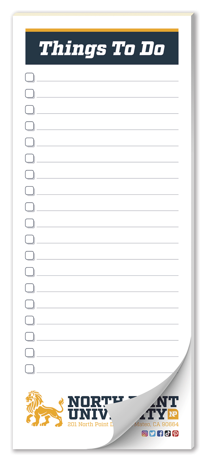 Scratch Pad / Notepad - 25 Sheets - 3.5x8.5 2
