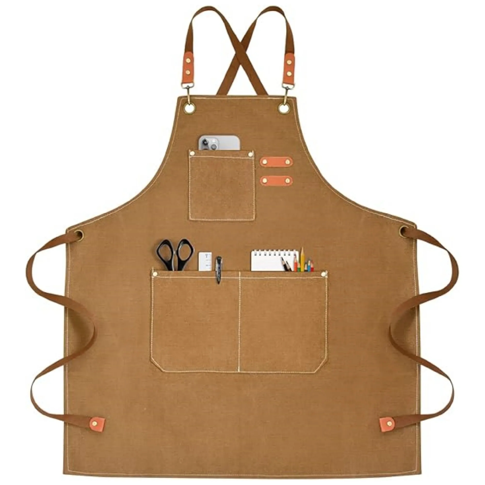 Heavyweight Canvas Cross-Back Apron 16