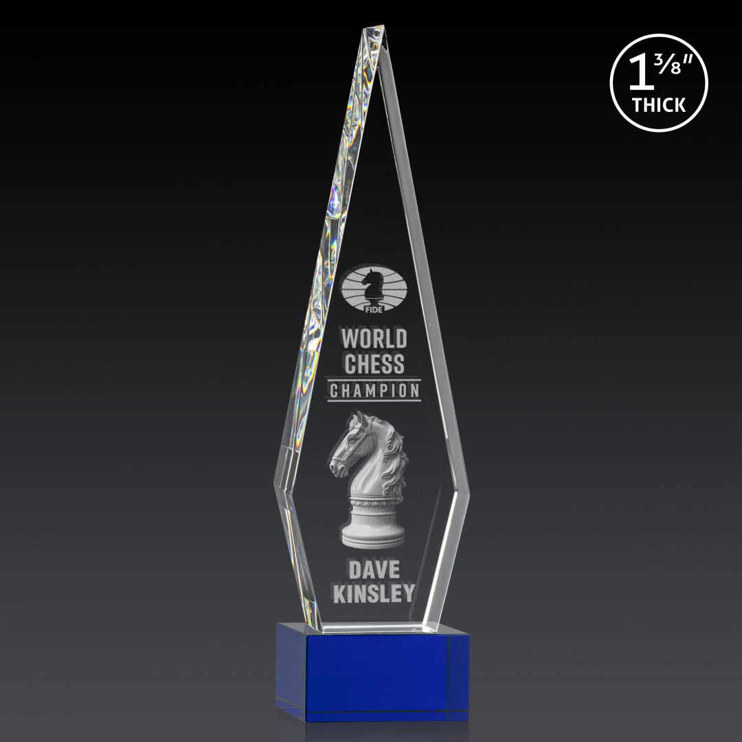Springfield 3D Award on Hancock Base - Blue 15