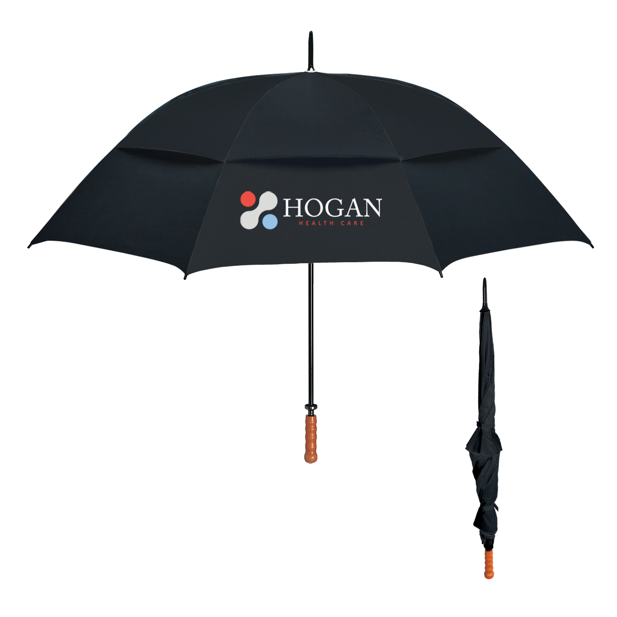 68" Arc Windproof Vented Umbrella 6