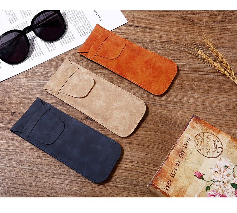 Soft Leather Eyeglass Case 12
