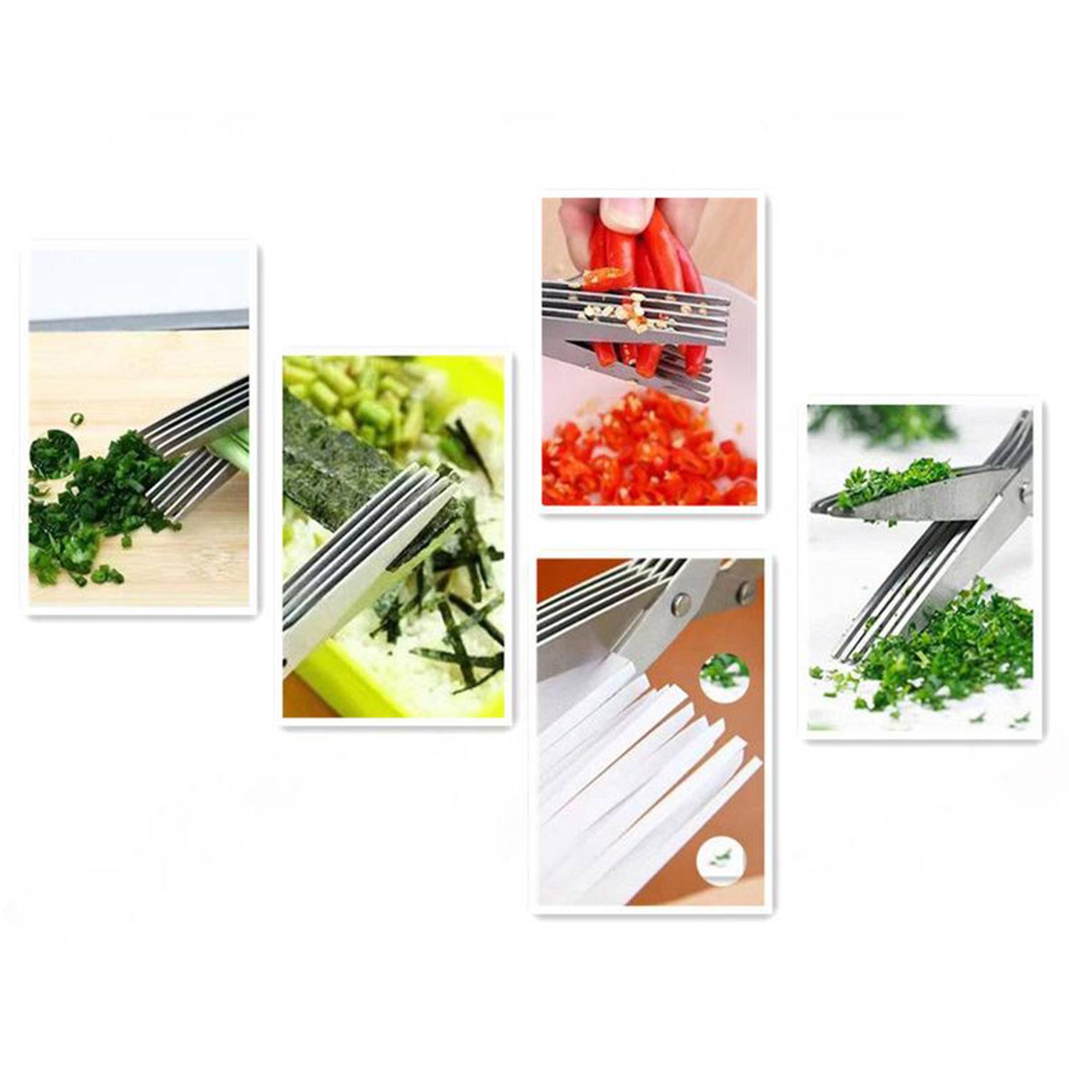 5-Layered Stainless Steel Kitchen Scissors 3
