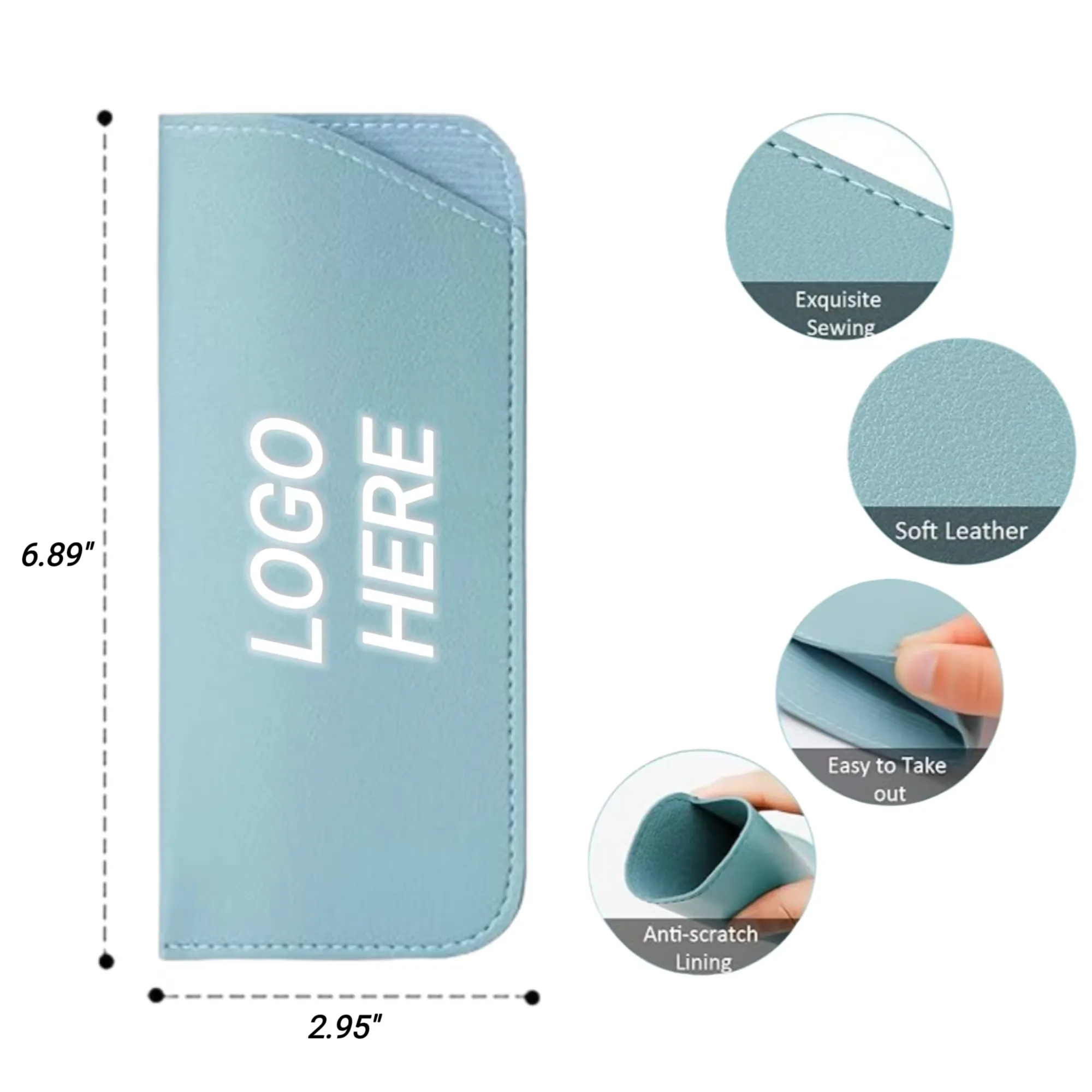 Portable Soft Eyeglass Pouch 3