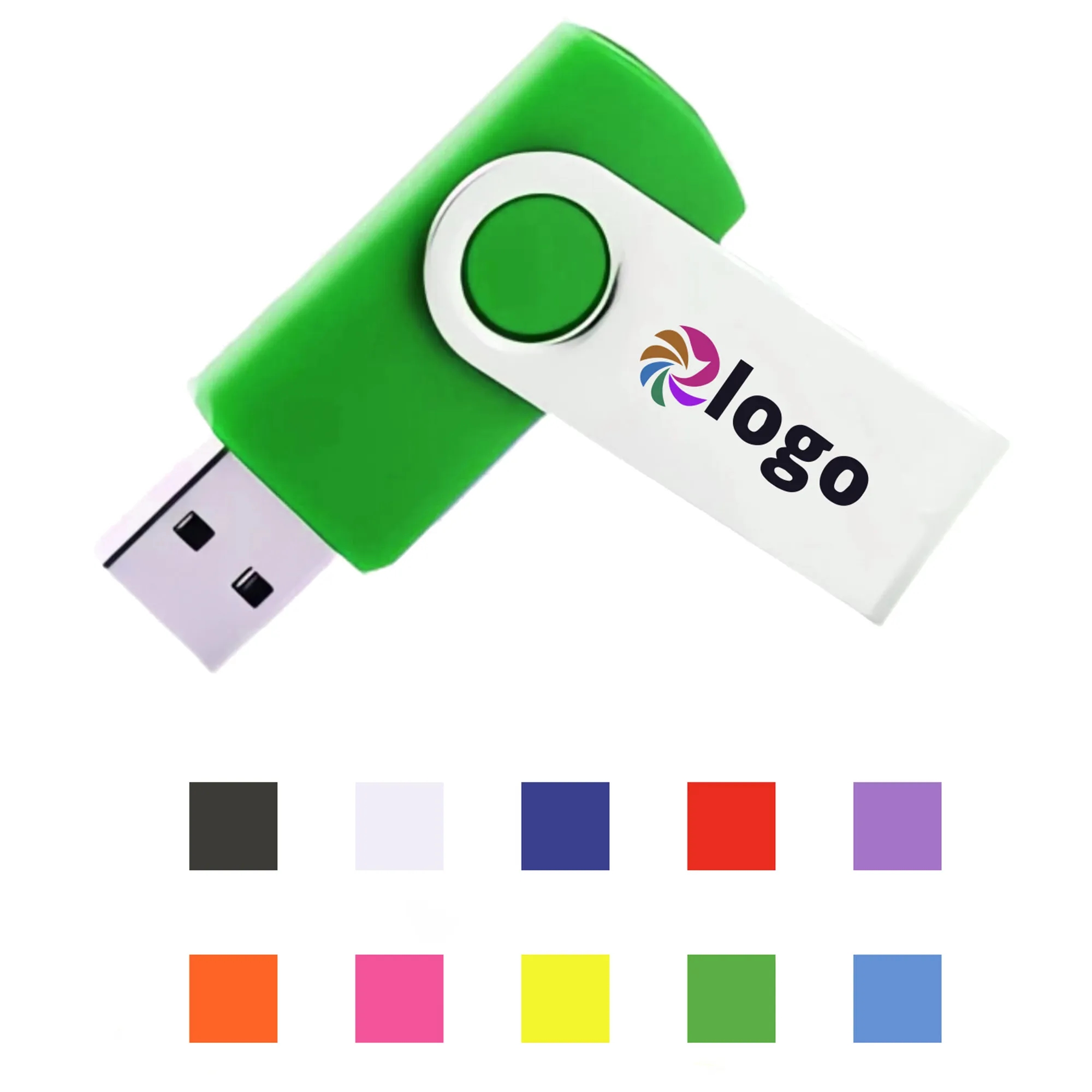 8GB Full Color Rotating USB Drive MOQ 50 5