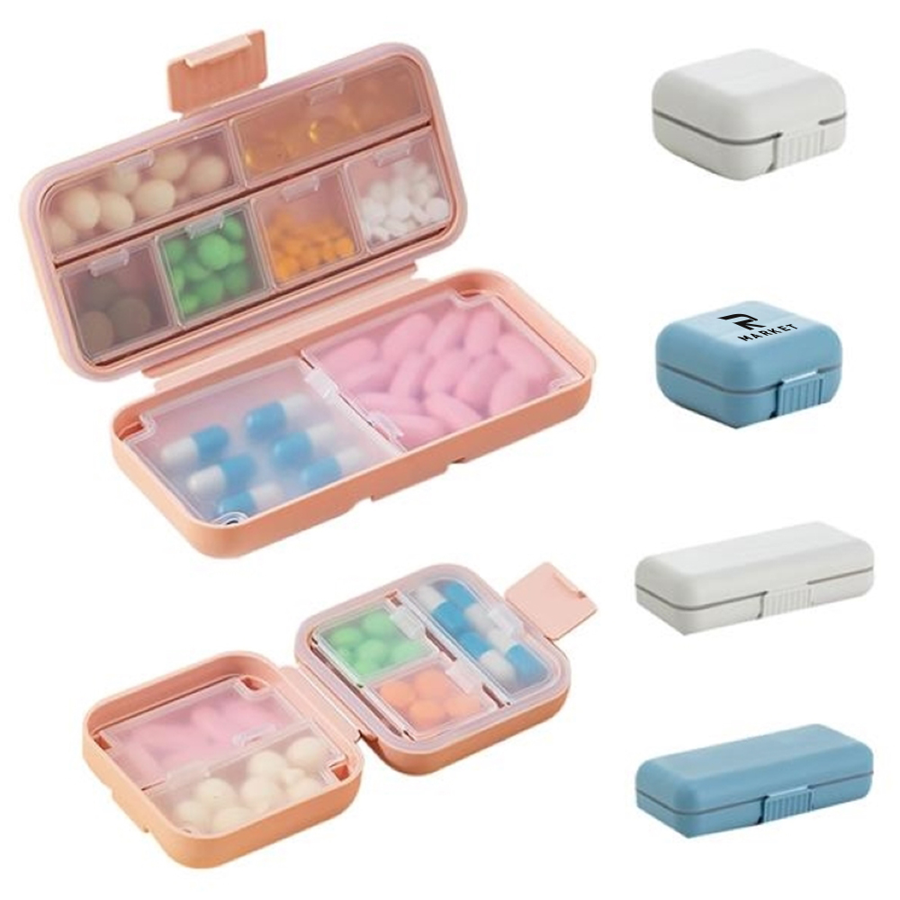 Portable Pill Case Travel Pill Organizer high quality food grade PP material 3