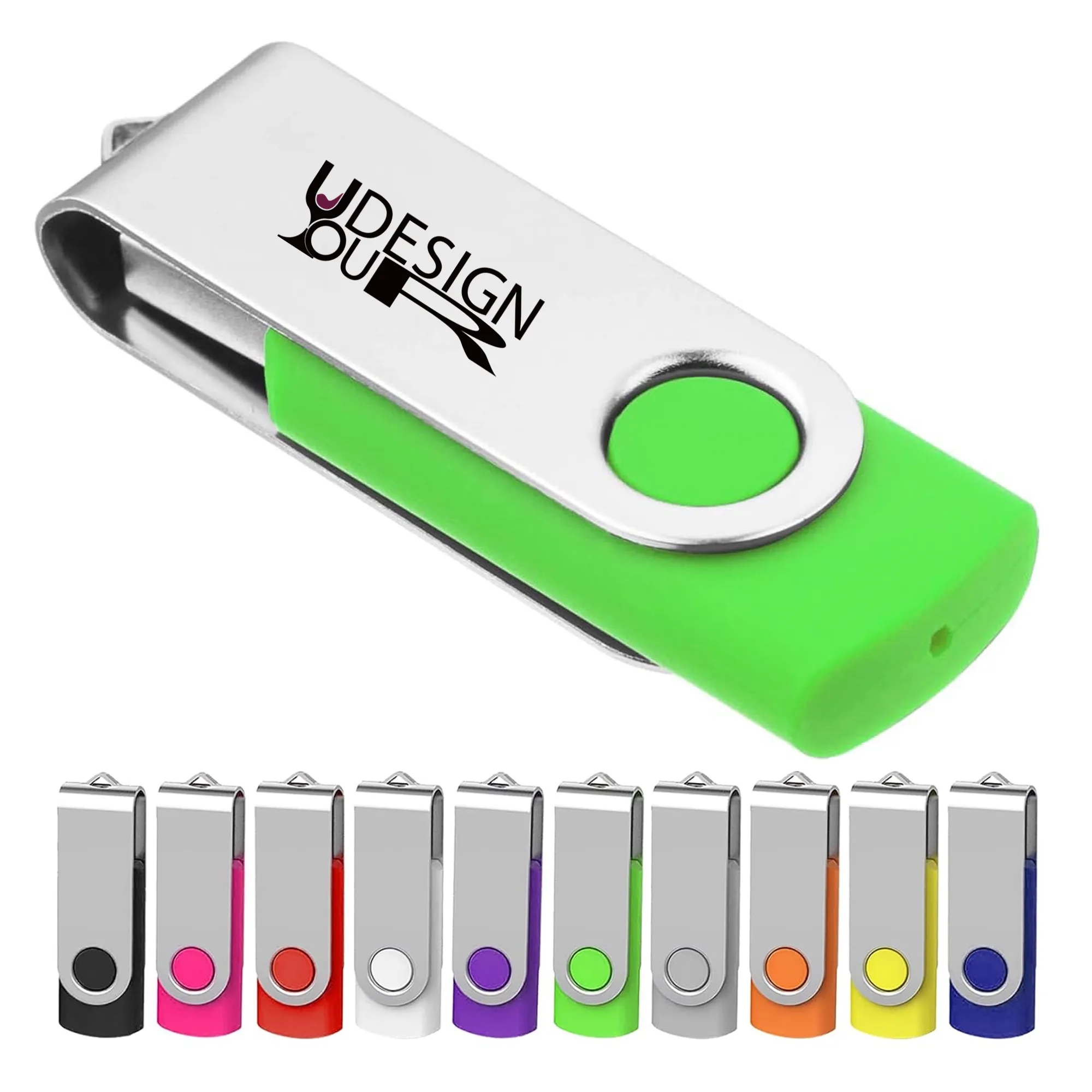 MOQ 50pcs 1 GB Swivel Flash Drive 3
