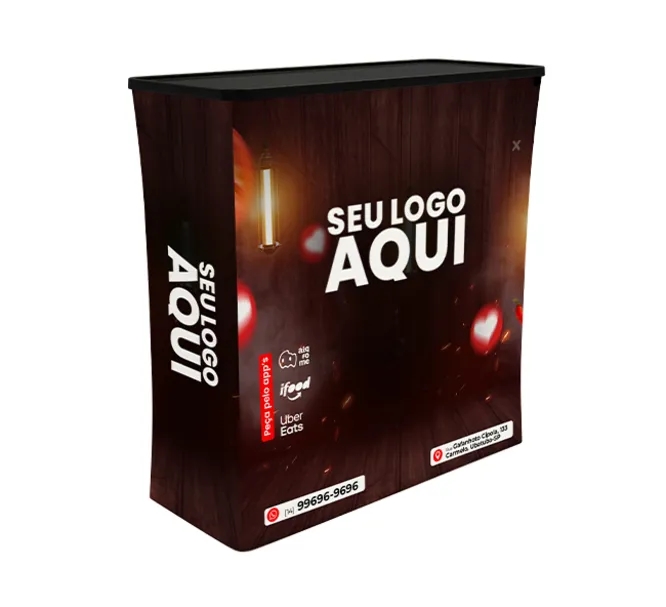 10ft Inline Trade Show Booth – LED Backlit Display with Counter & Branding 5