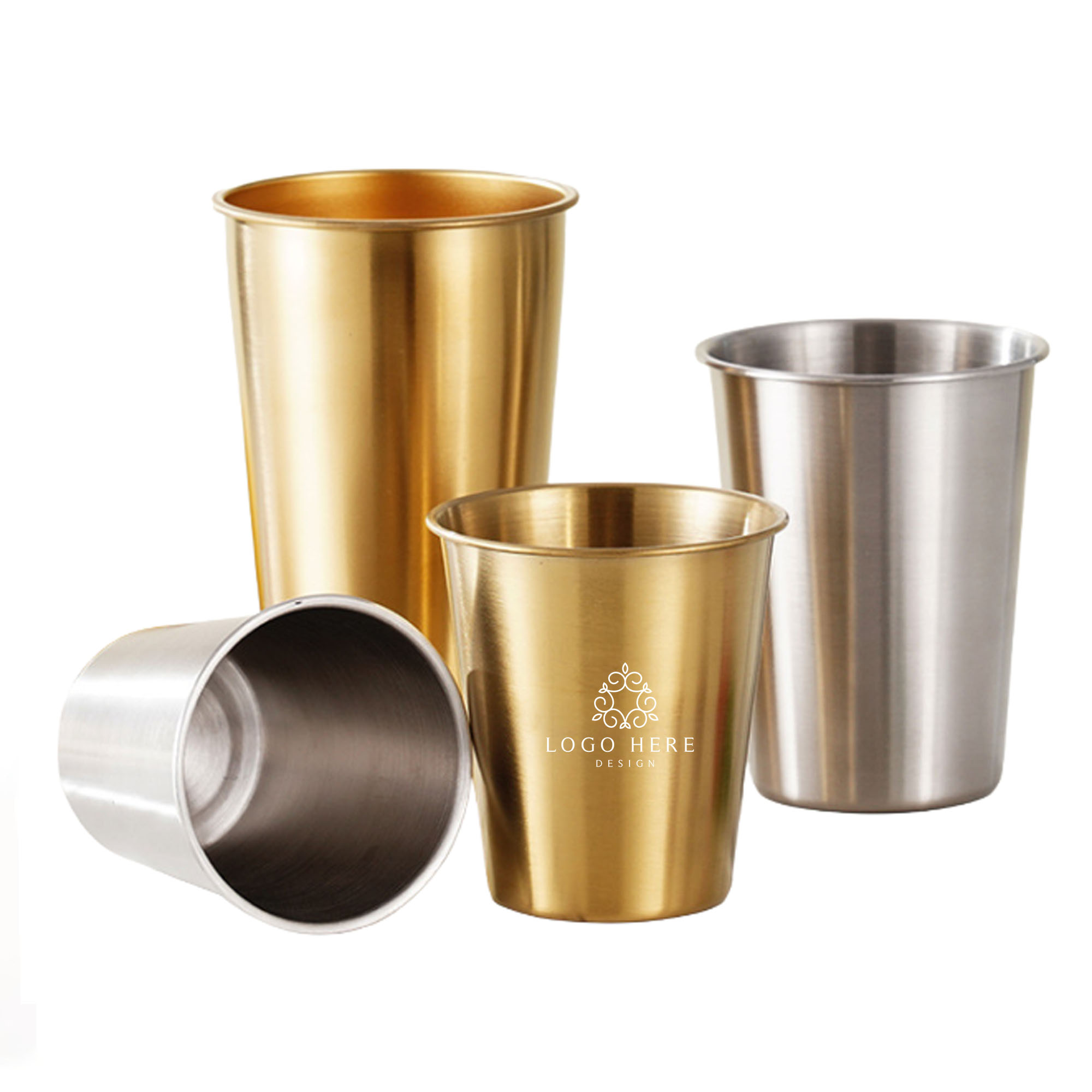 Personalized 15 Oz Stainless Steel Pint Cup 2