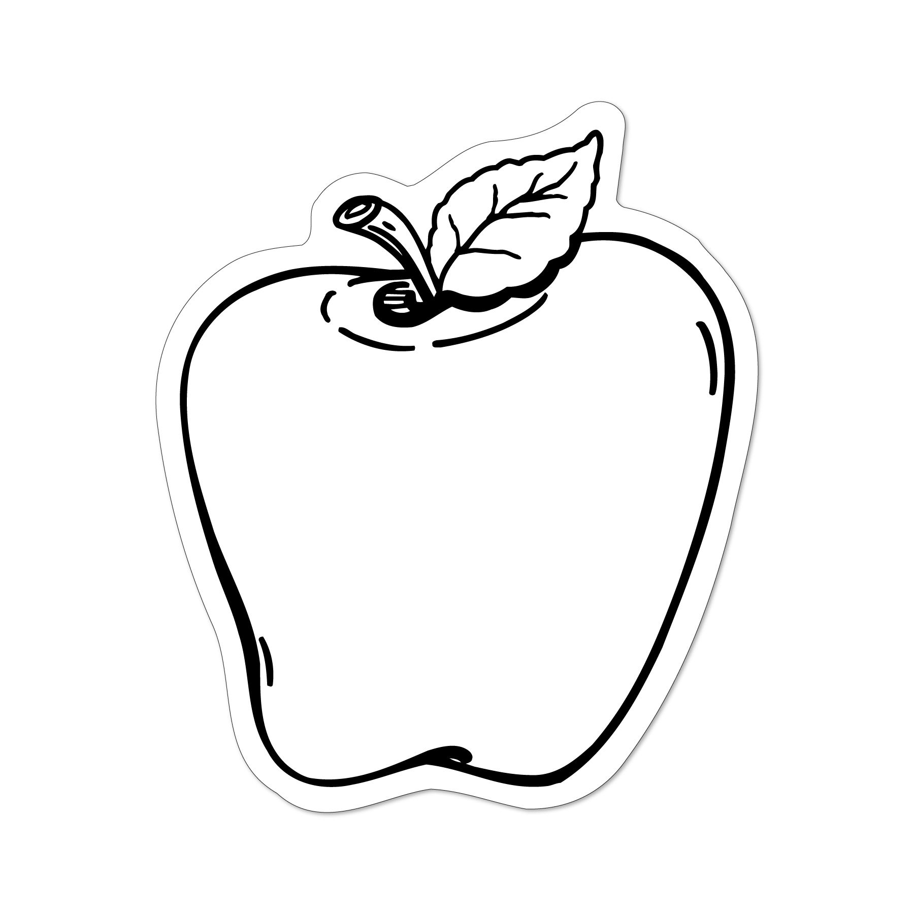 Apple Shaped NoteKeeper™ Magnet 20 Mil 3