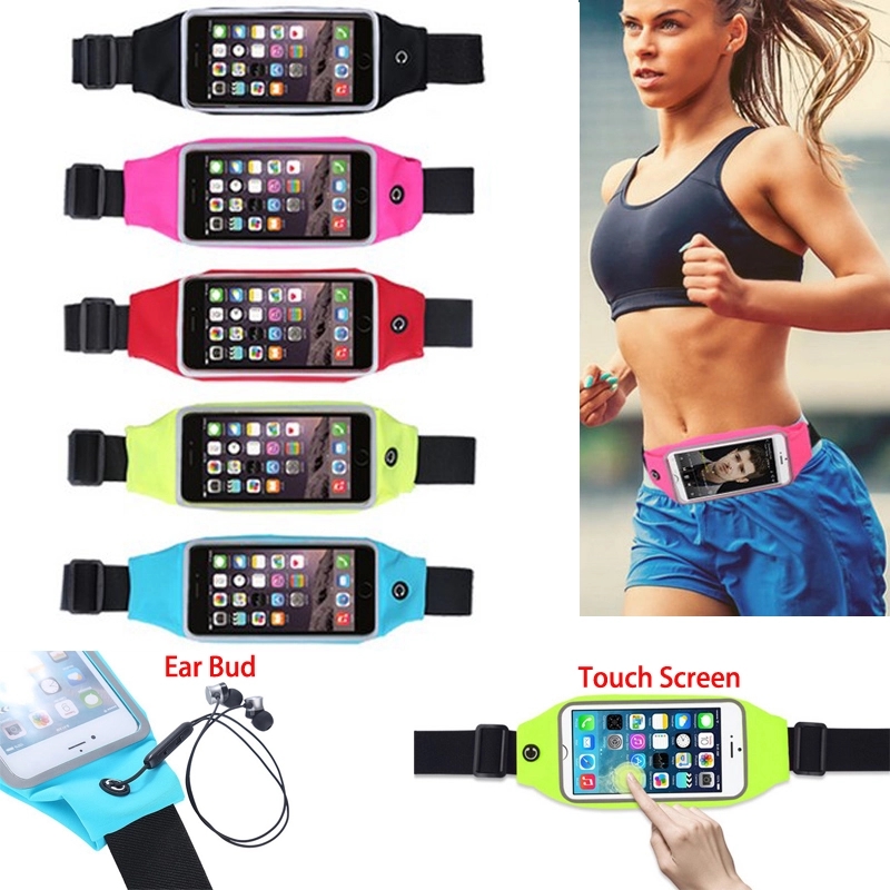 Reflective Waterproof Touch Screen Waist Fanny Pack Running 2