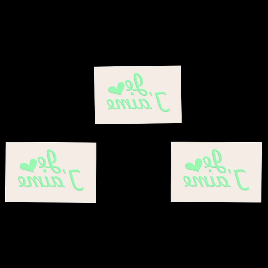 Custom Glow Green Tattoos 7