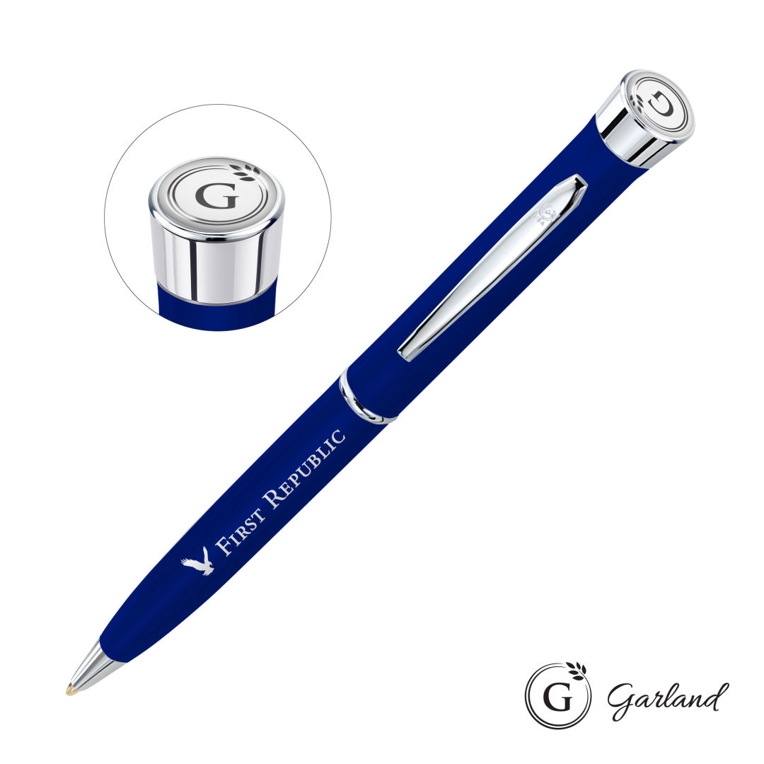 Garland® Color Matte Twist Ballpoint Pen - Chrome
