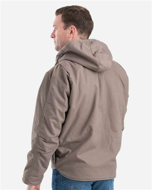 Men's Heartland Washed Duck Hooded Work Coat - HJ626 6