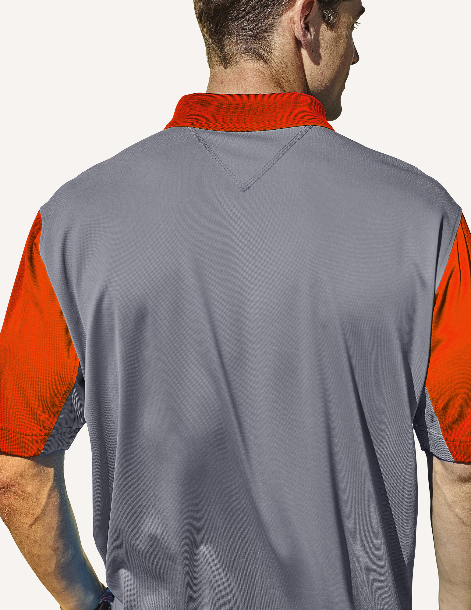 Men's Corvette Recharged Hybrid Interlock Color block Polo Shirt 14