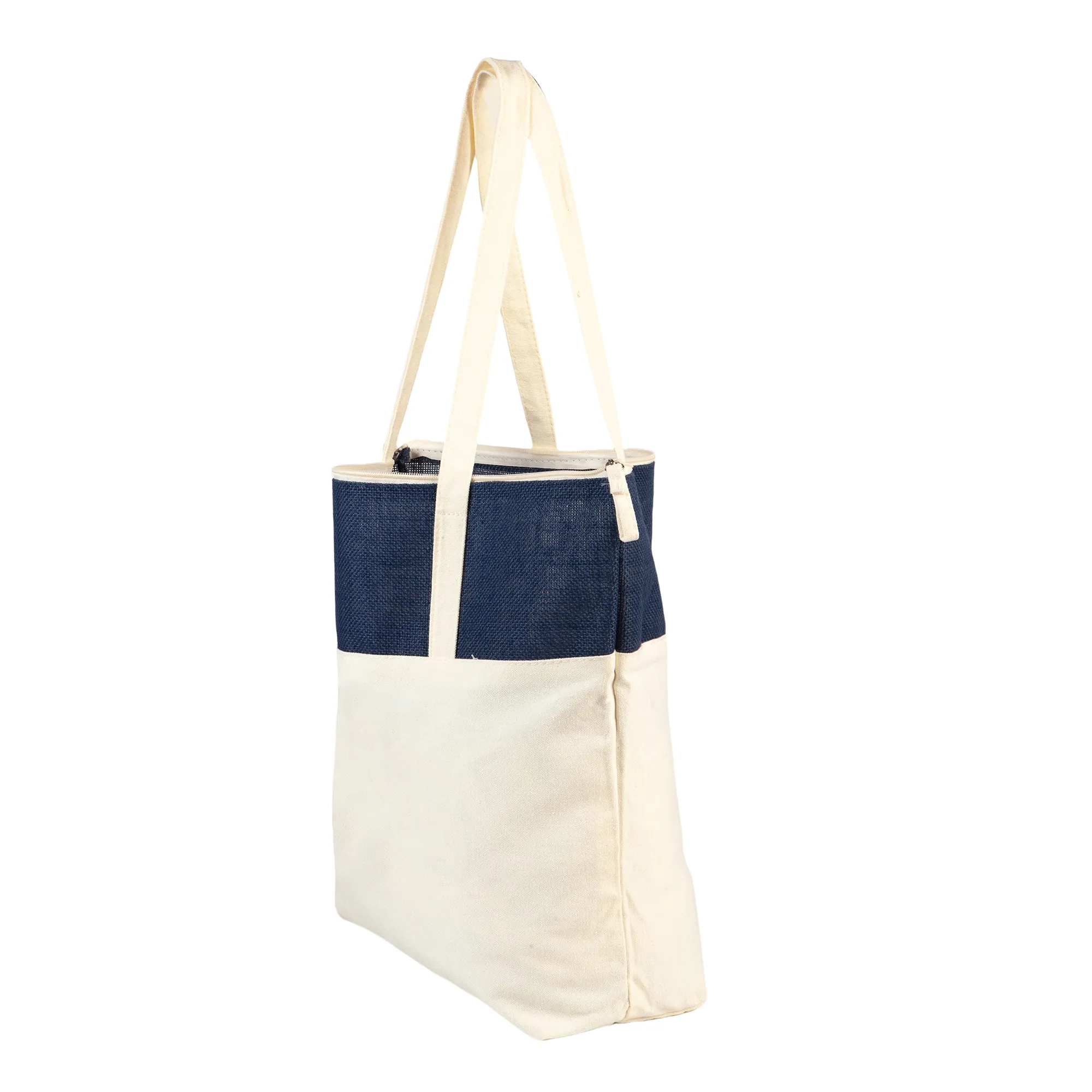 Blue Top Canvas and Non-Woven Tote 3
