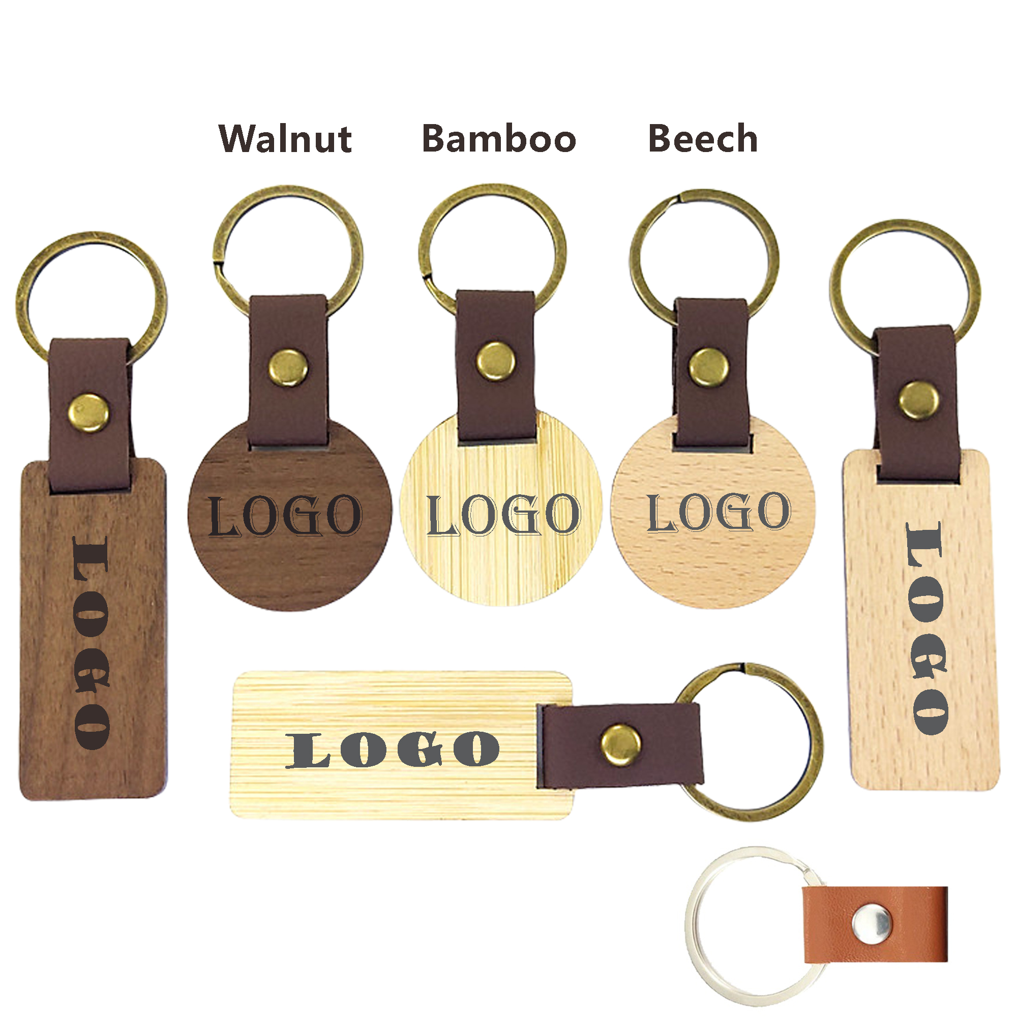 Eco Friendly Wood Keychain 1