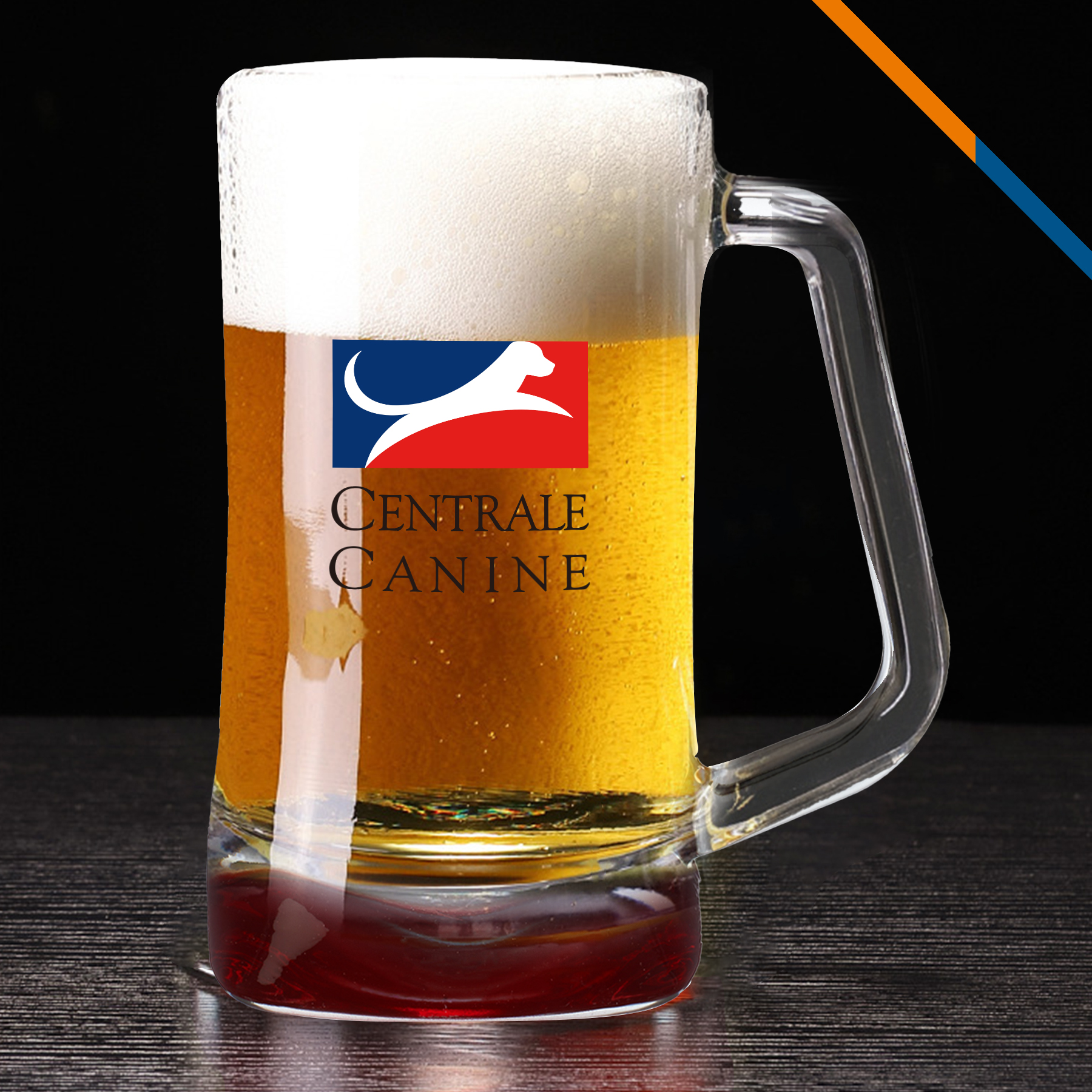 Meocy Glass Beer Mugs - 16 OZ. 3