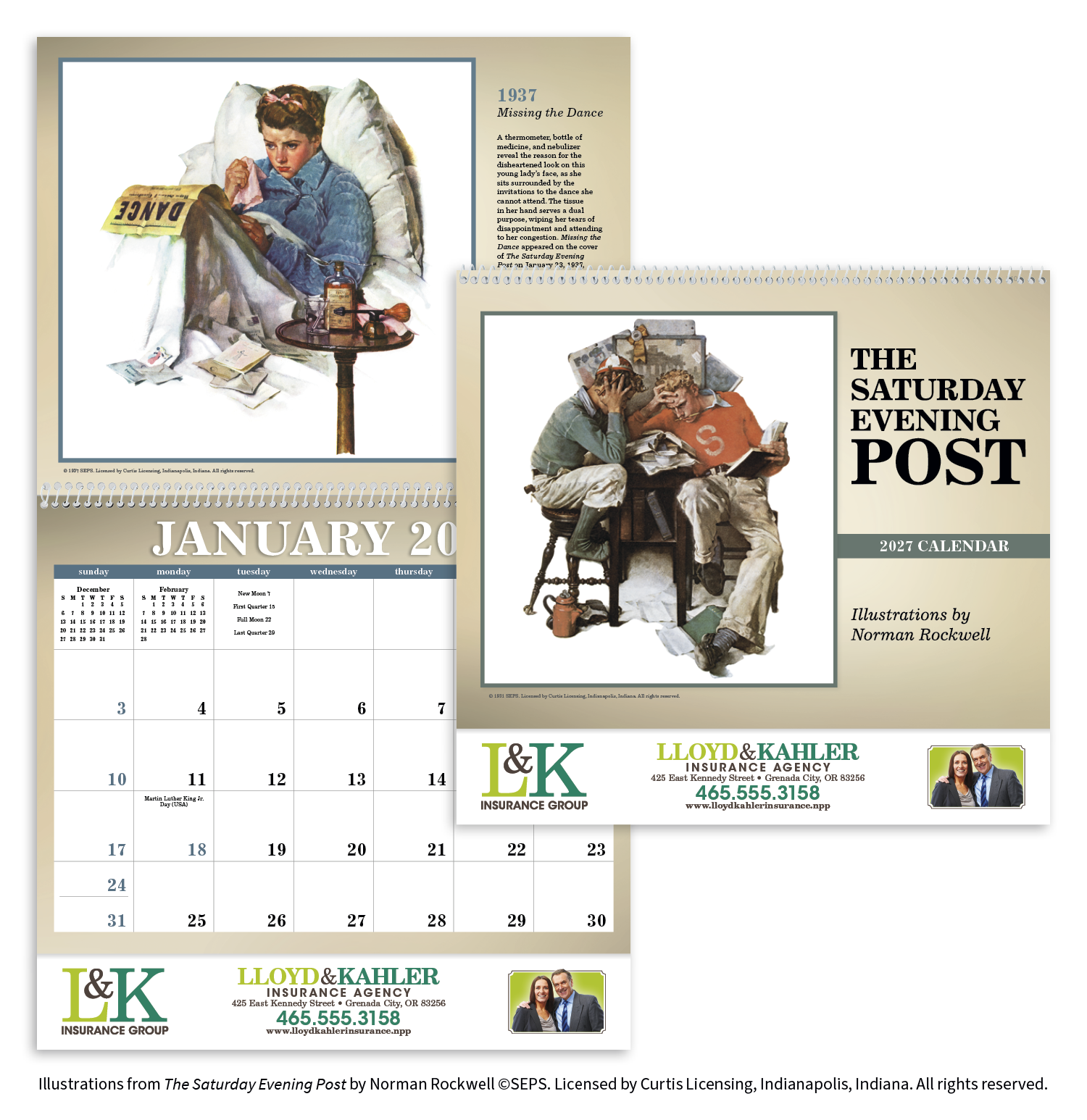 Triumph® Calendars The Saturday Evening Post Illustrations by Norman Rockwell Calendar 84