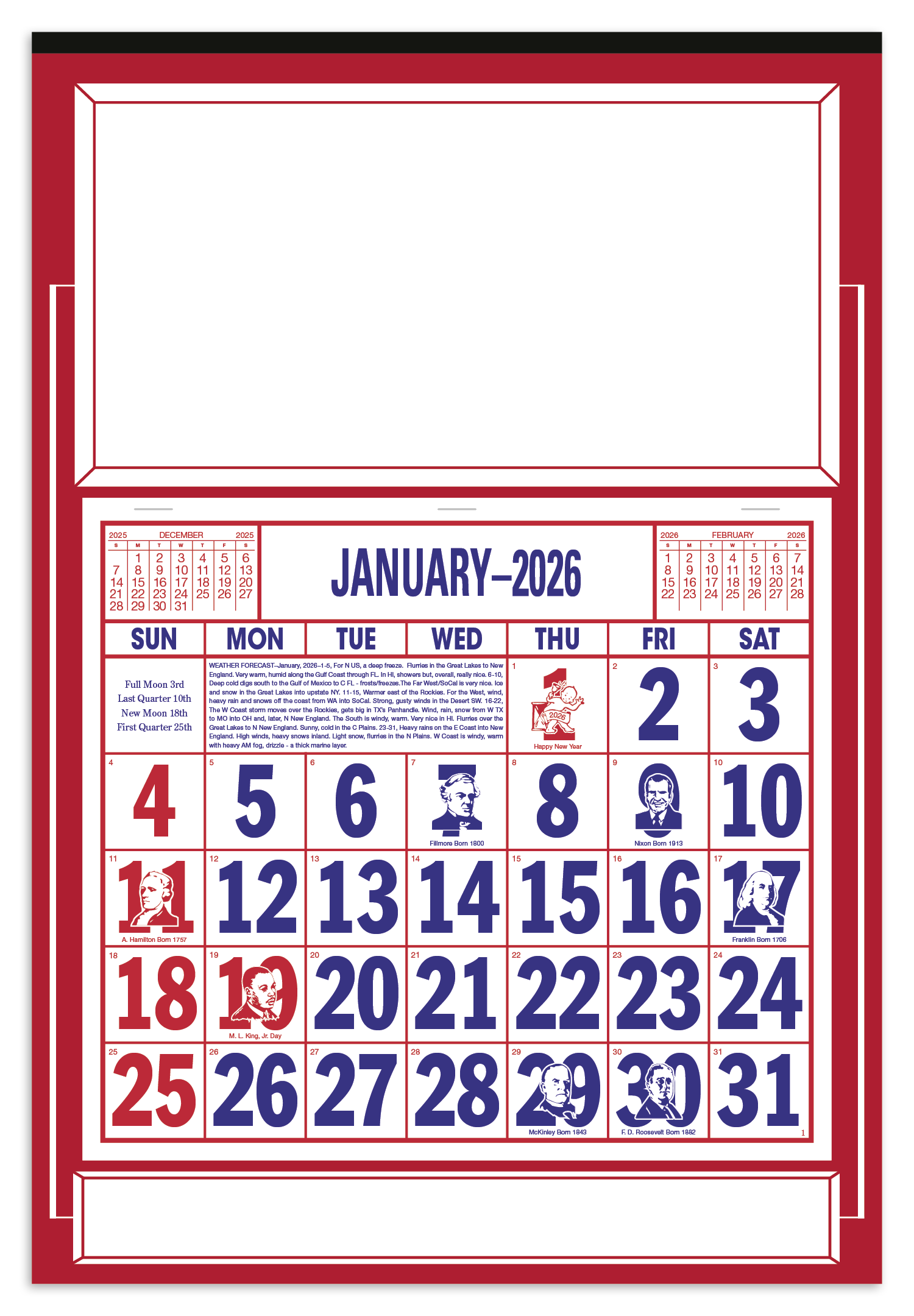 Skinner & Kennedy® Apron Calendar 98