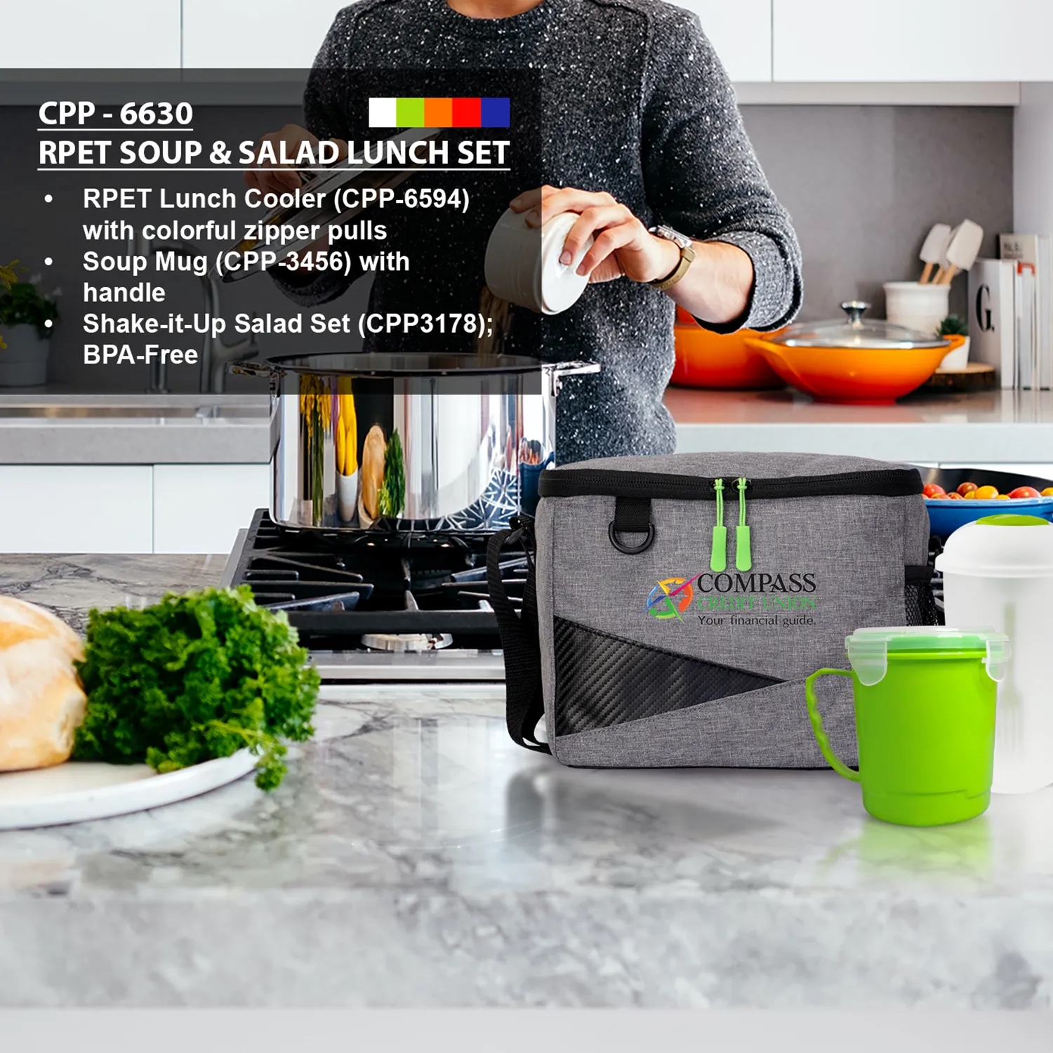Recycled Soup & Salad Lunch Set 11