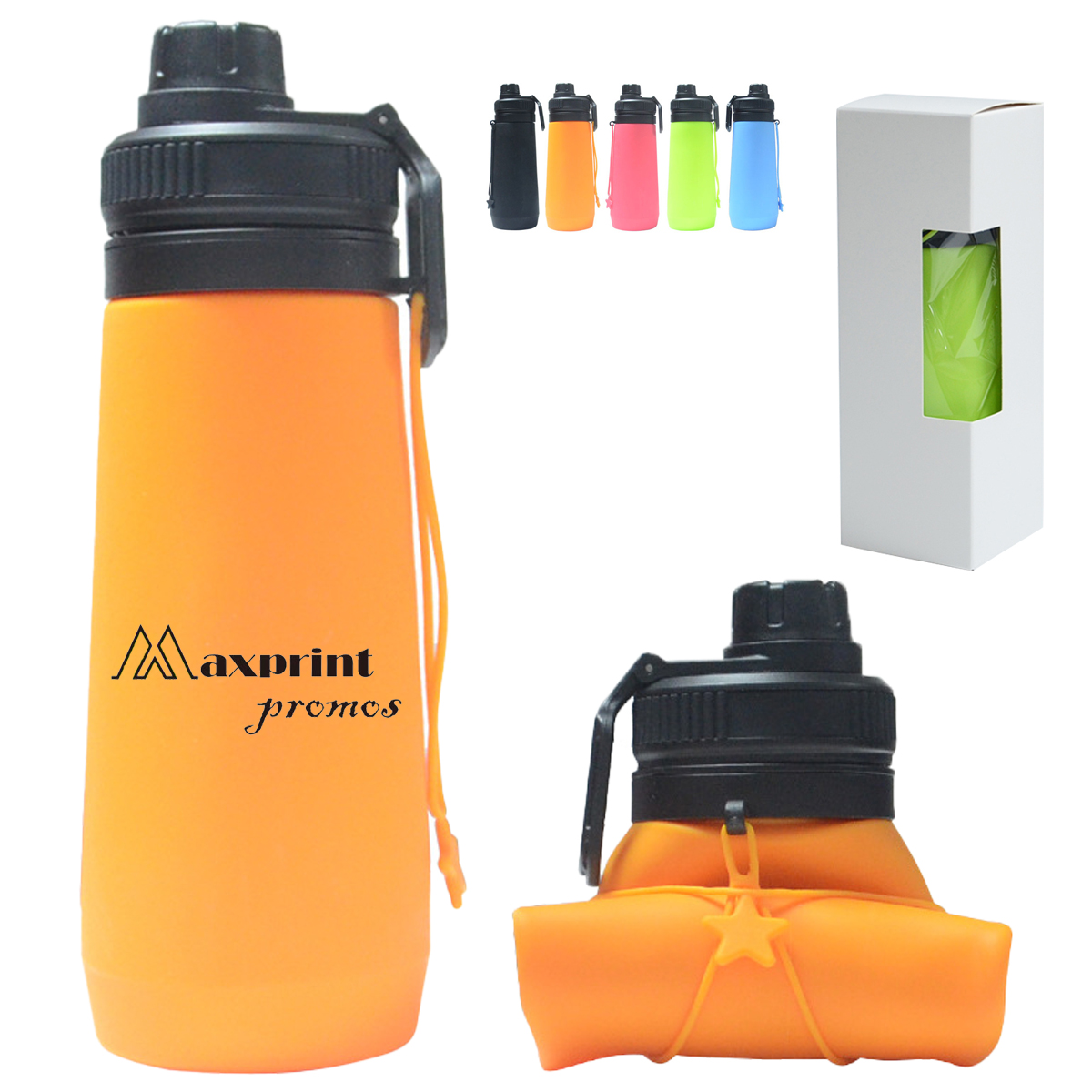 26 Oz Foldable Silicone Water Bottle 6