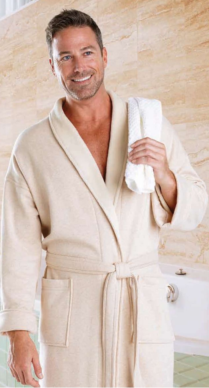 Shawl Collar Jersey Bathrobe 2