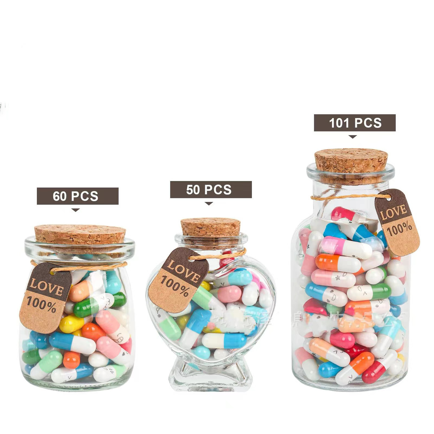 Capsule Letters Message in a Bottle 6